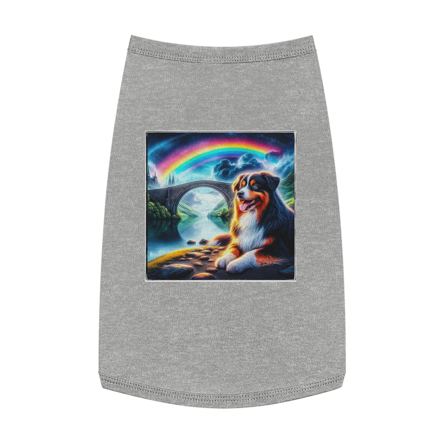 Pet Tank Top Australian Shepherd Pets Printify L Heather
