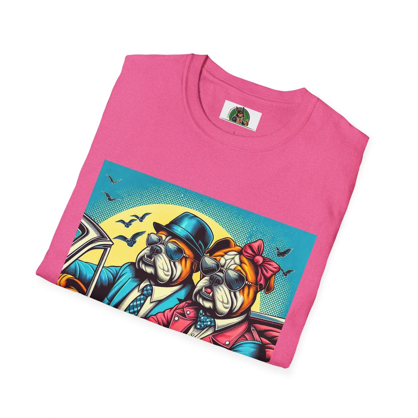 Wacky Bulldog couple t shirt