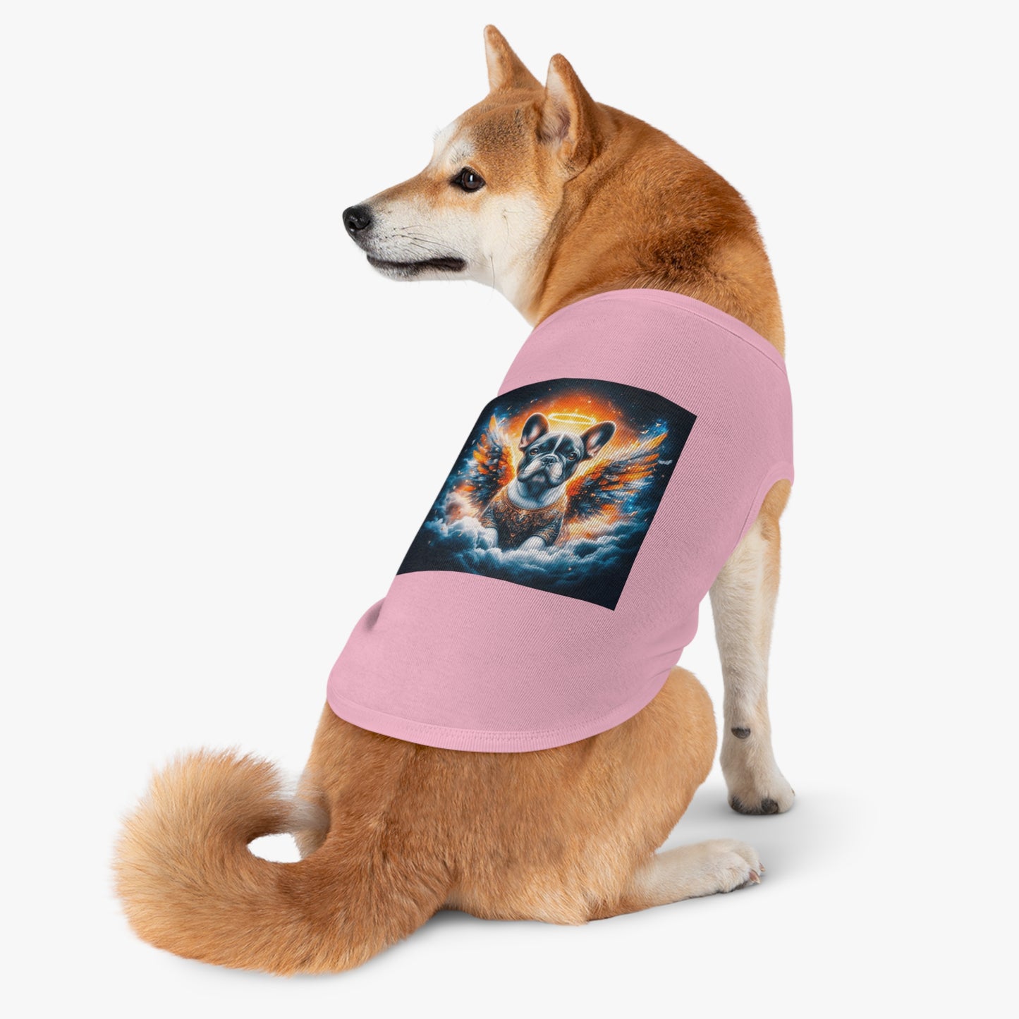 Pet Tank Top French Bulldog heaven and clouds t shirt
