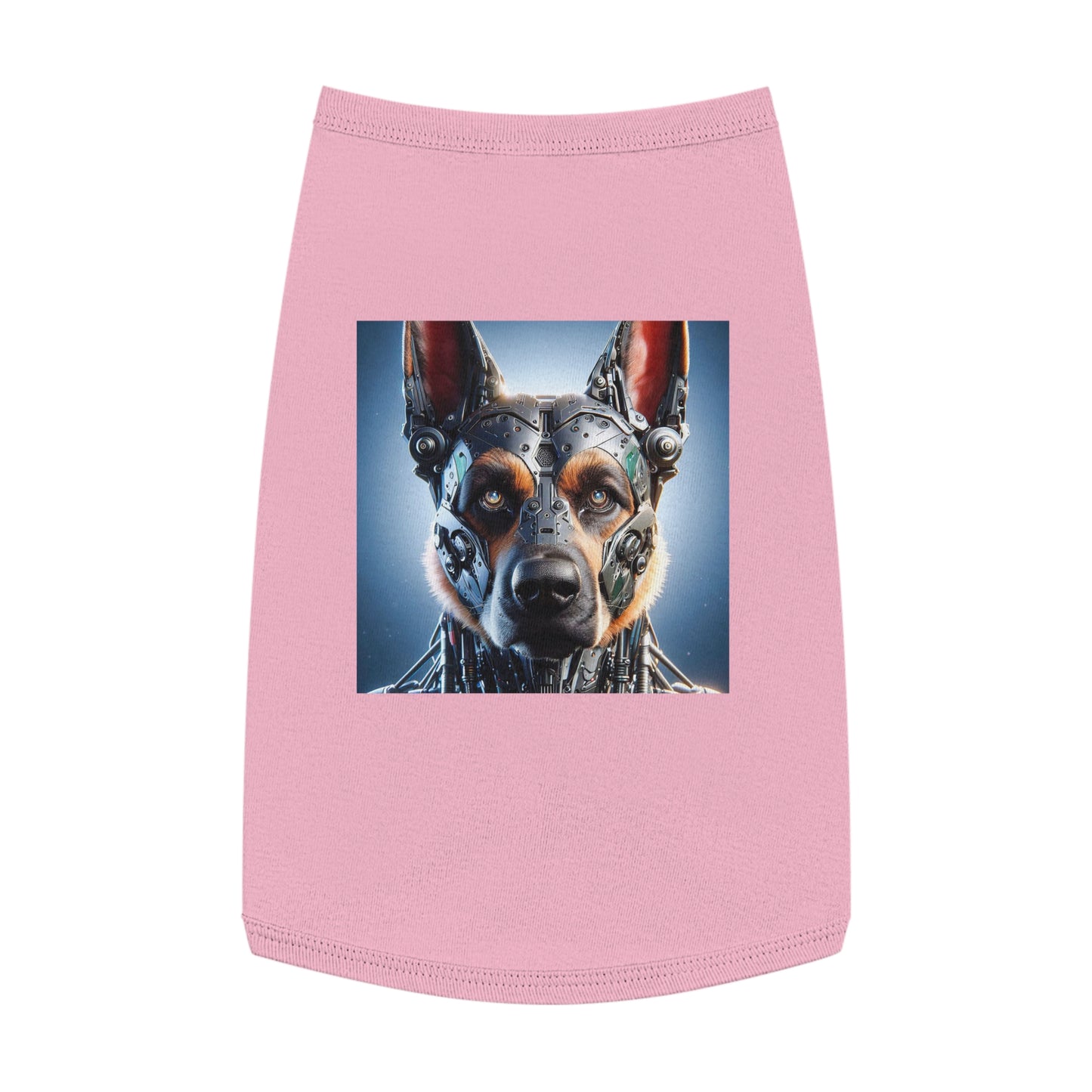 German Shepherd bionic man shirt Pets Printify L Pink