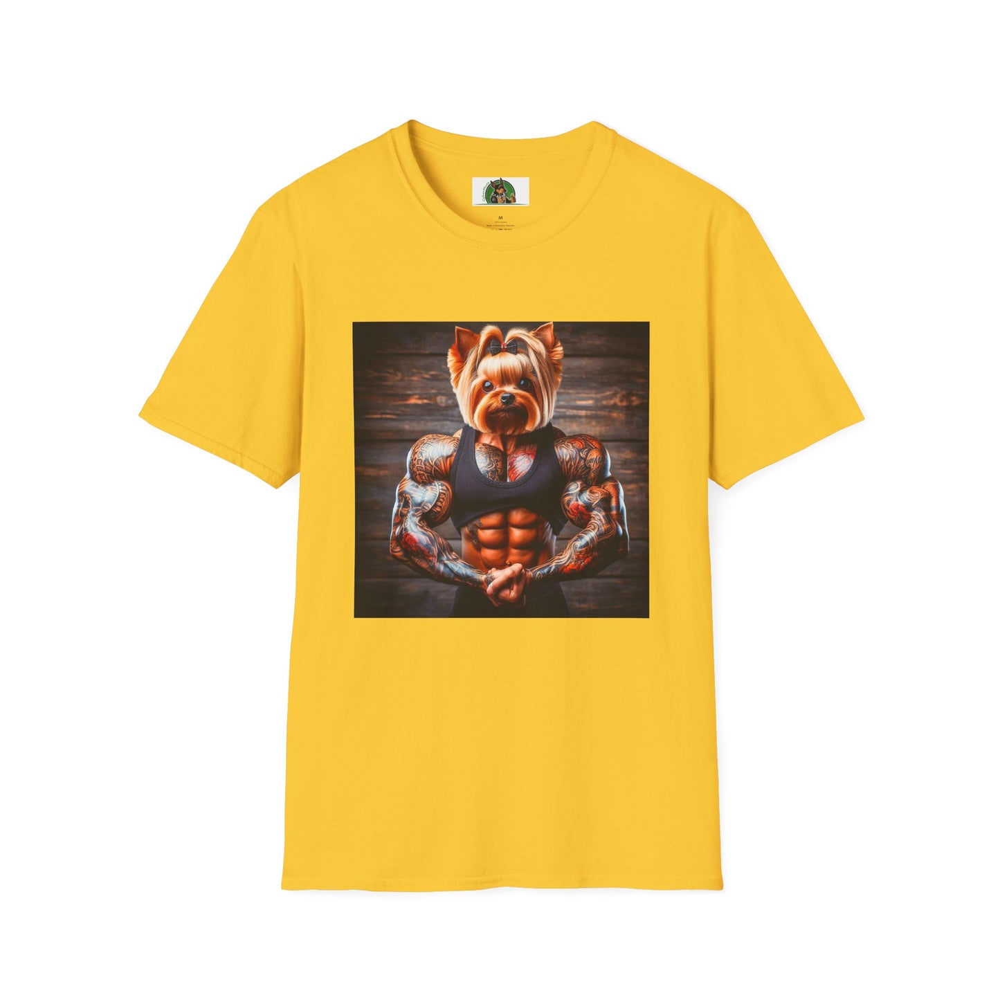 Yorkie gym rat shirt T-Shirt Printify S Daisy