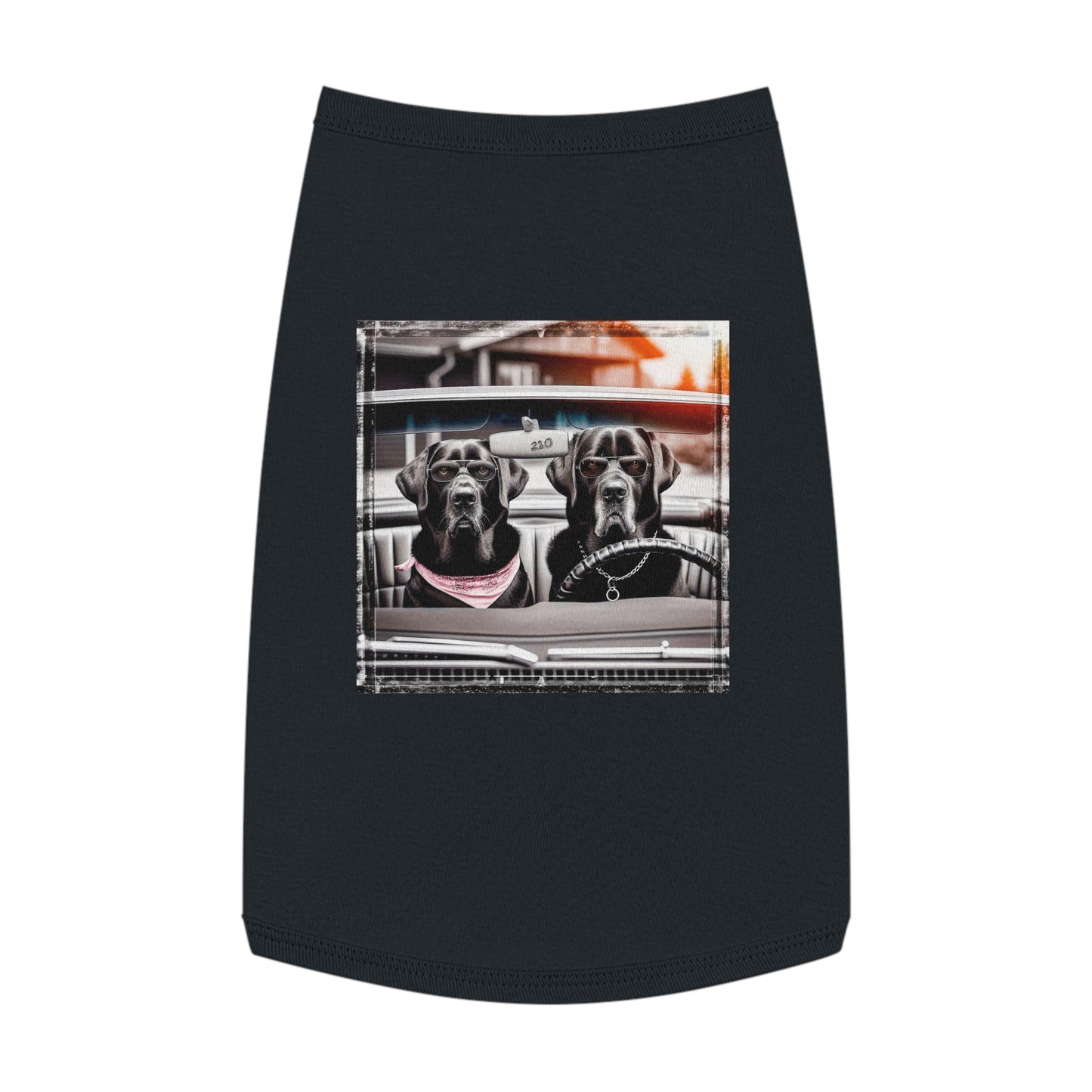 Labrador retriever fun couple shirt Pets Printify L Black