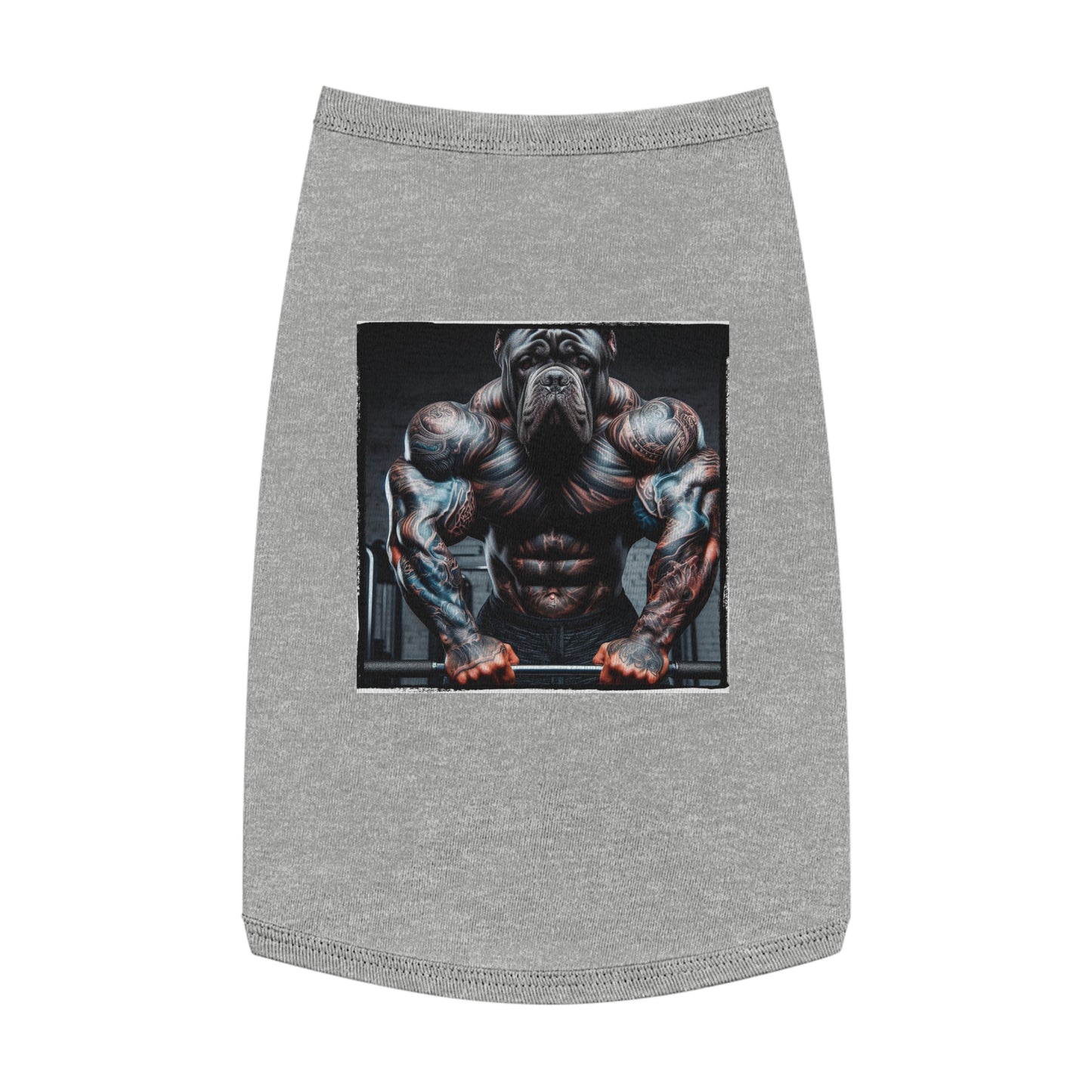 Pet Tank Top Cane Corso Super Buffed Pets Printify L Heather