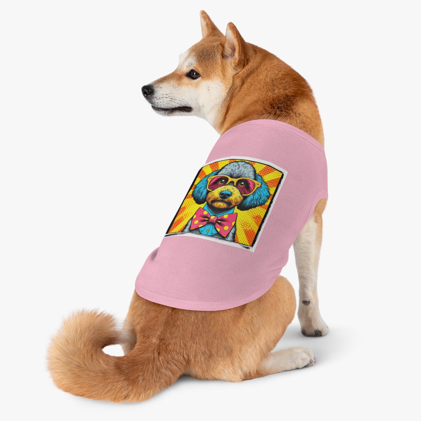 Pet Tank Top Sheepadoodle pop art