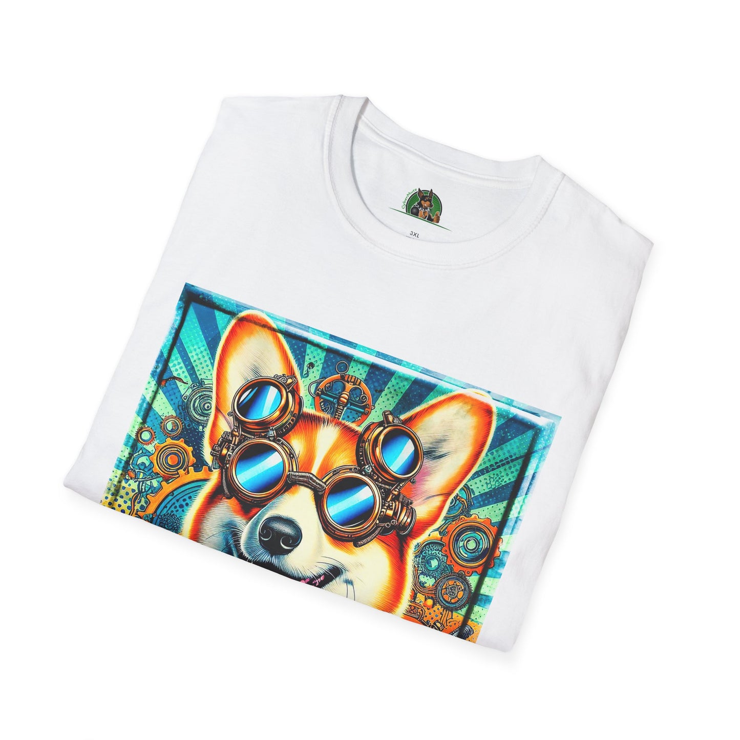 Pembroke Welsh Corgi steam punk T-Shirt Printify