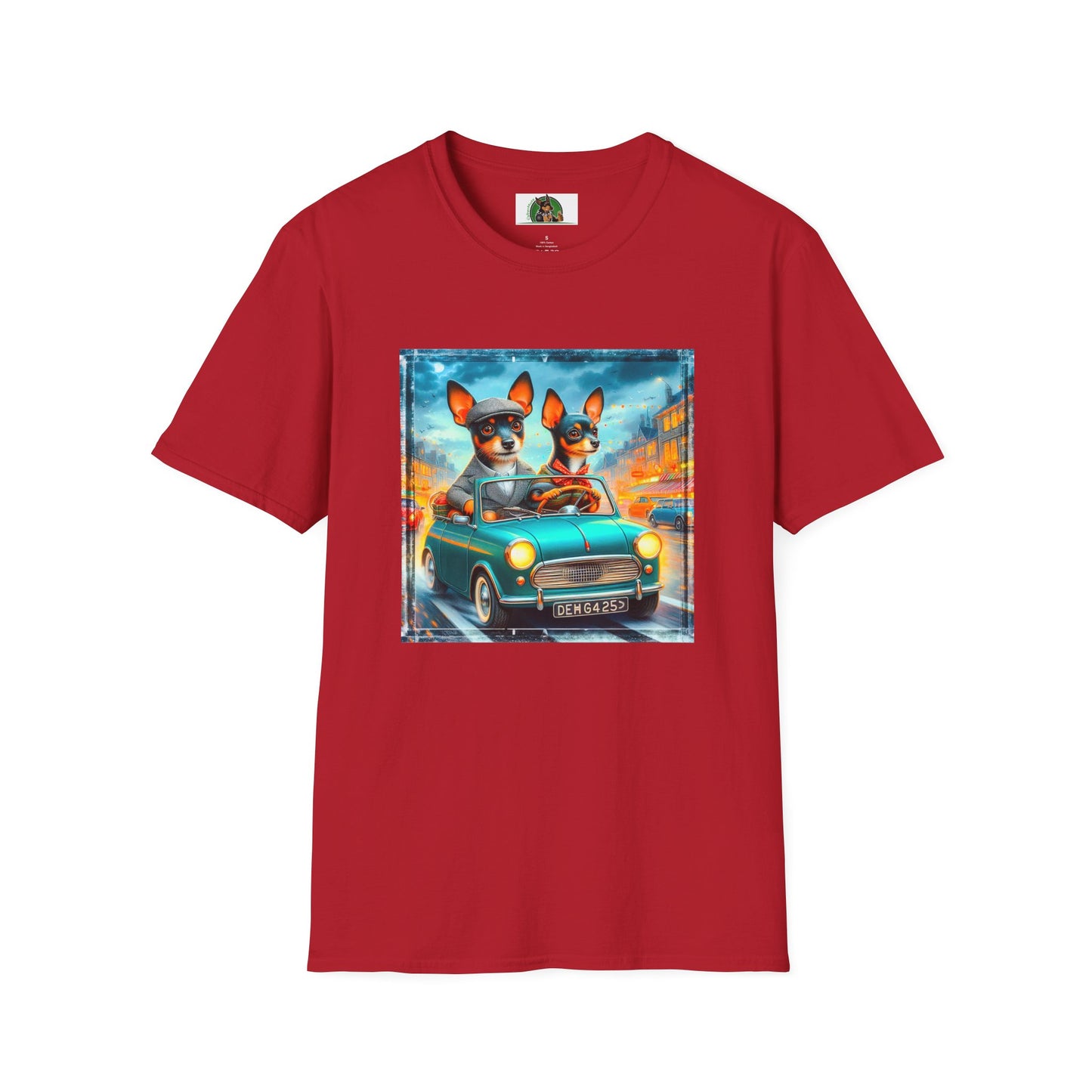 Wacky Rat Terrier T-Shirt married couple T-Shirt Printify S Cherry Red