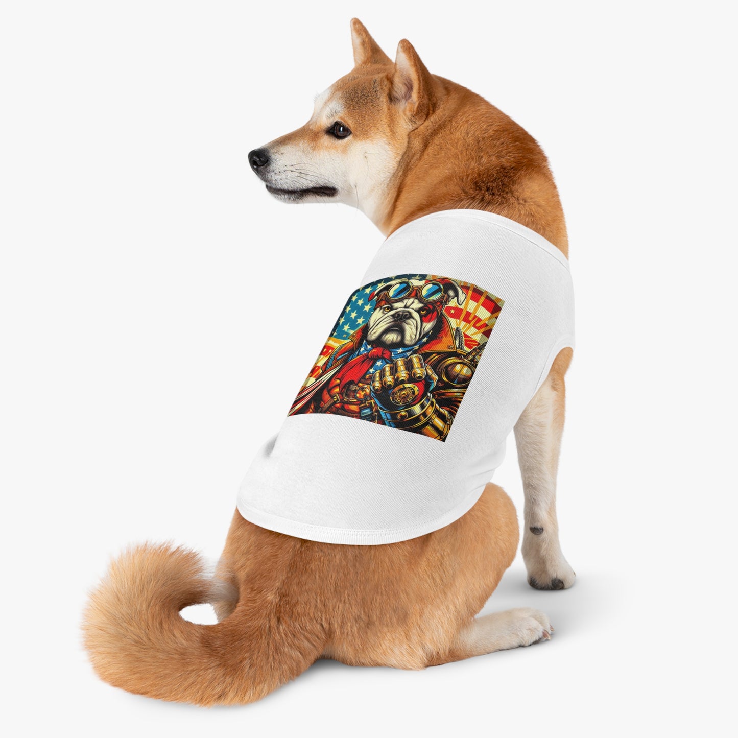 Pet Tank Top Bulldog stream punk t shirt