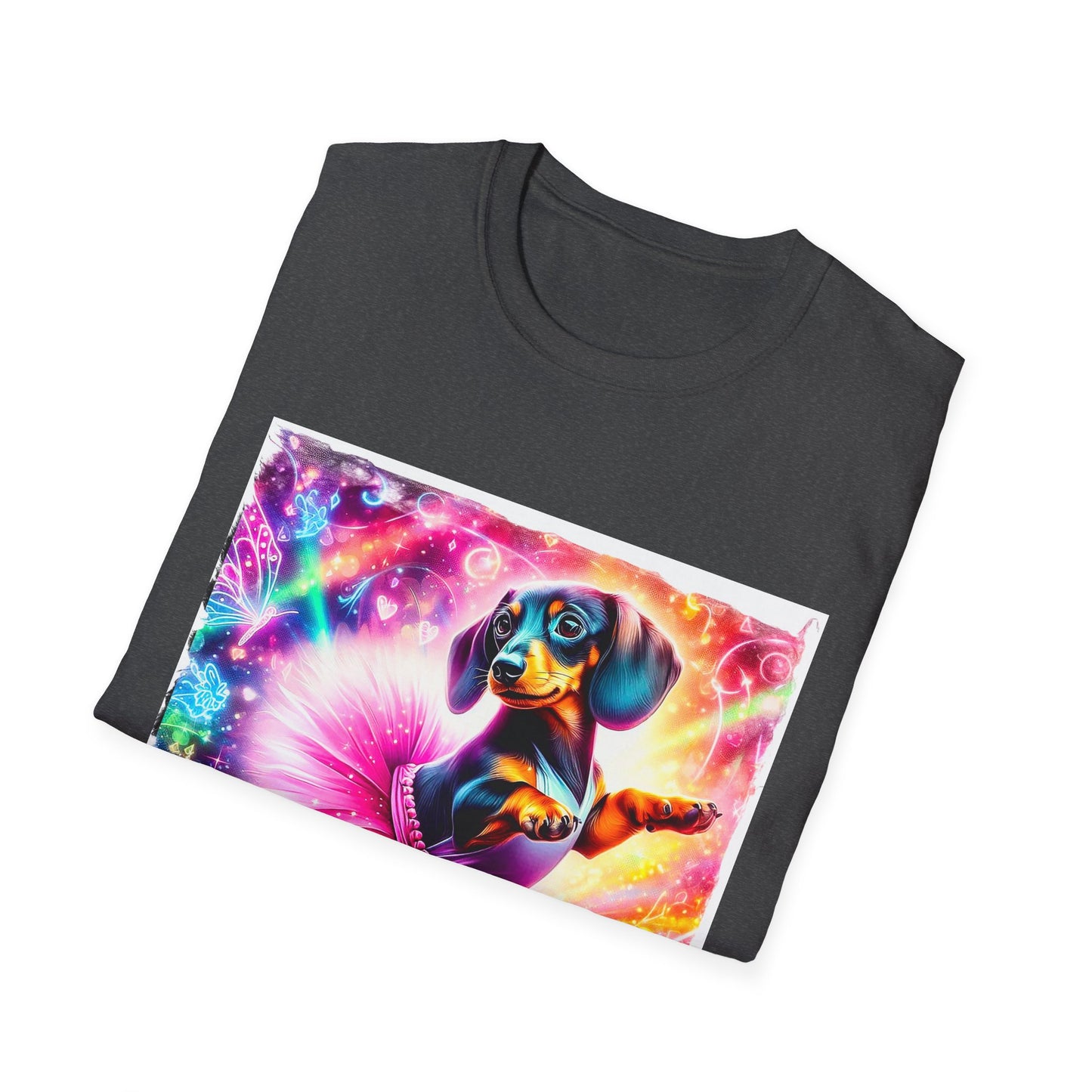 Dachshund pretty ballerina t shirt T-Shirt Printify