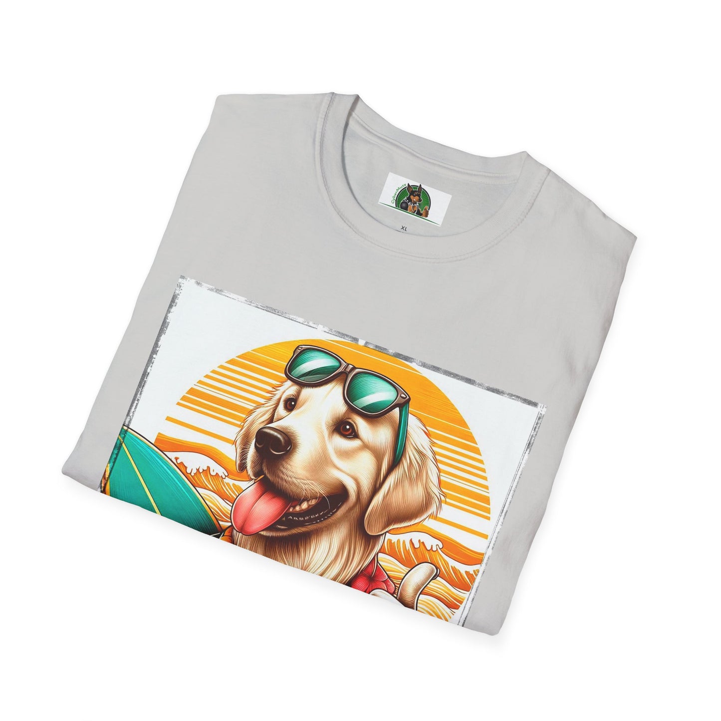 Golden Retriever surfer dog t shirt