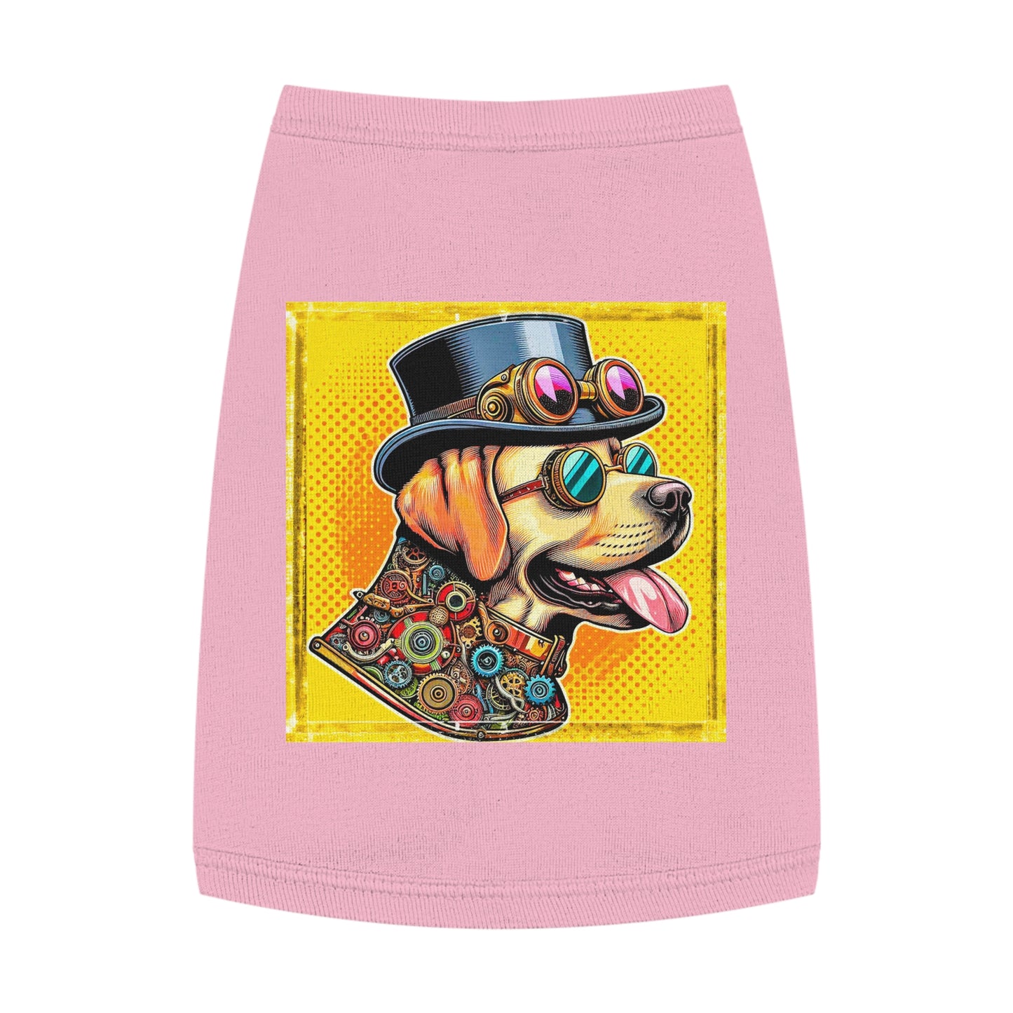 Labrador Retriever steam punk cutie Pets Printify M Pink