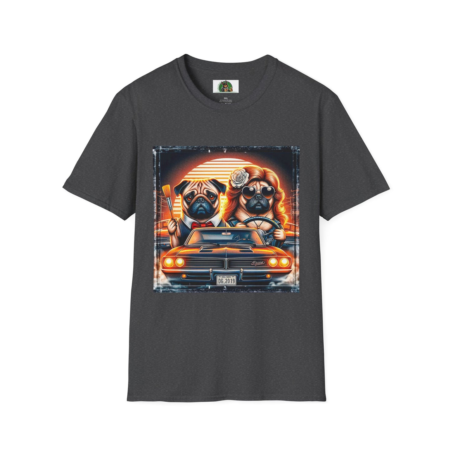 Wacky Pugs T-Shirt Printify XS Dark Heather
