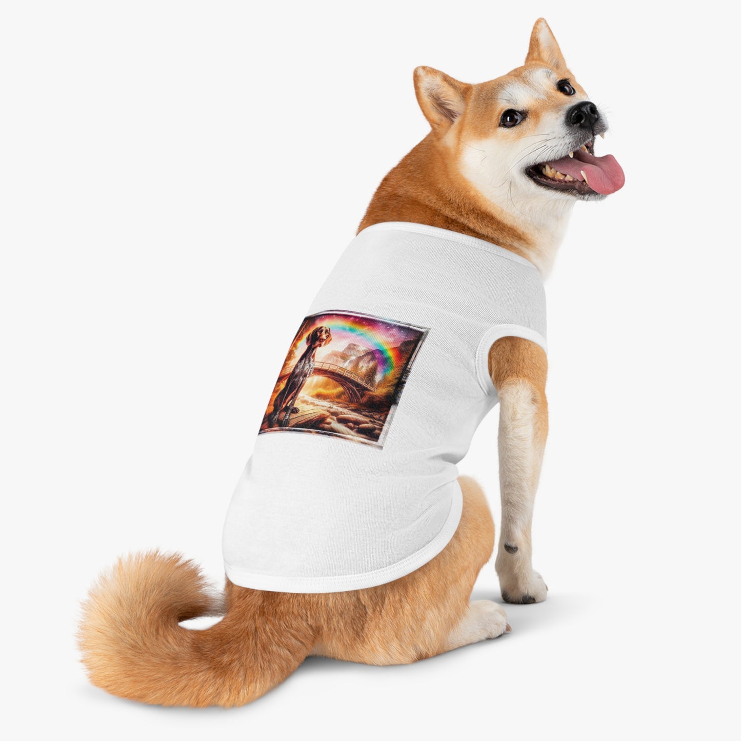 Pet Tank Top German Shorthaired Pointer pretty lake t shirt