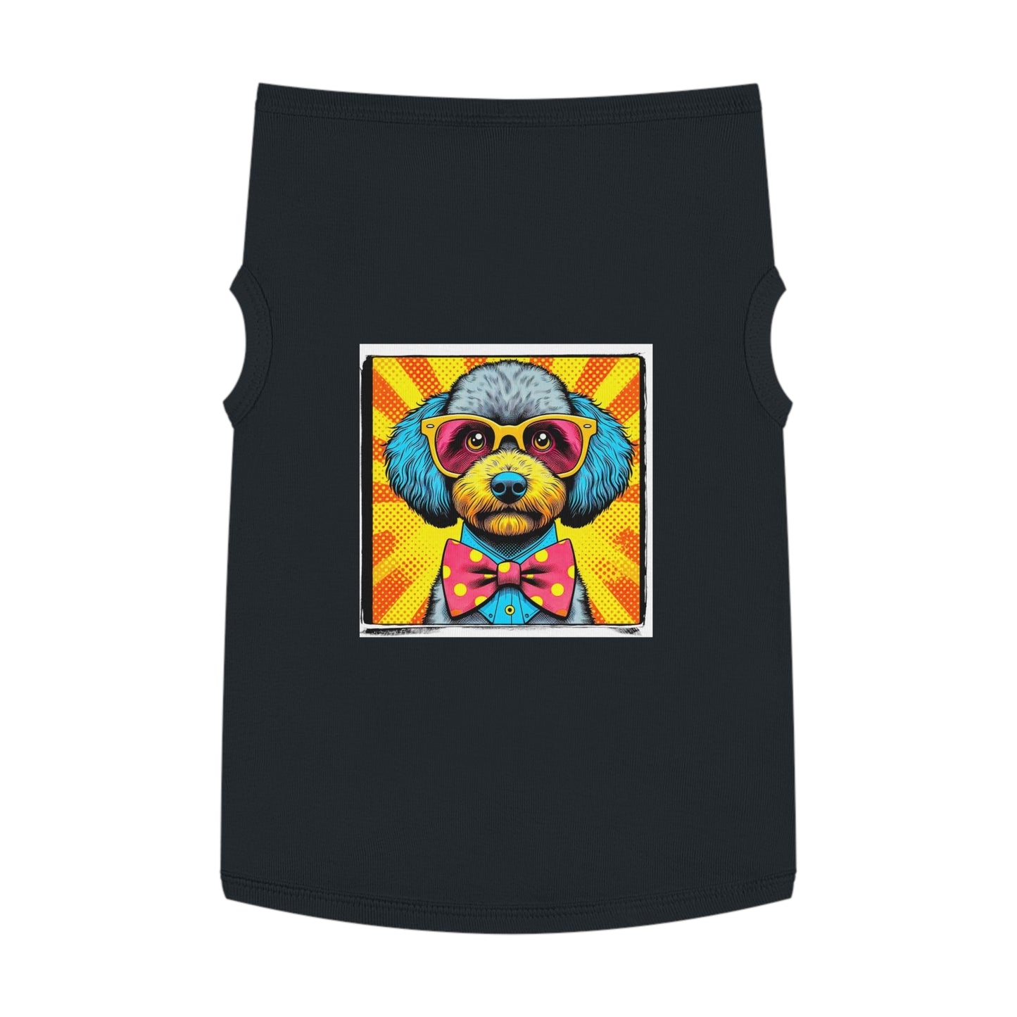 Pet Tank Top Sheepadoodle pop art Pets Printify XL Black