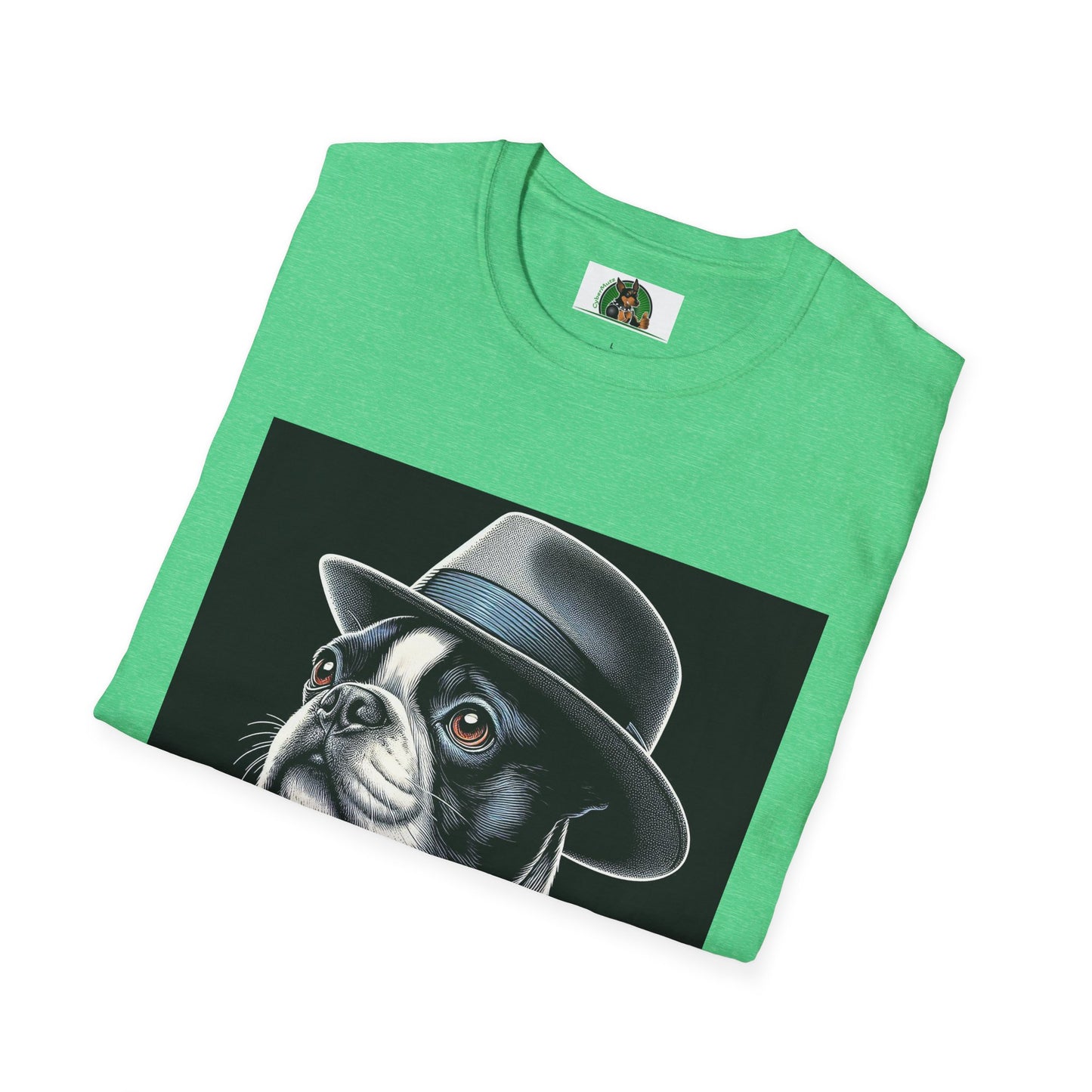 Boston Terrier Classy Dog In Suit Shirt T-Shirt Printify