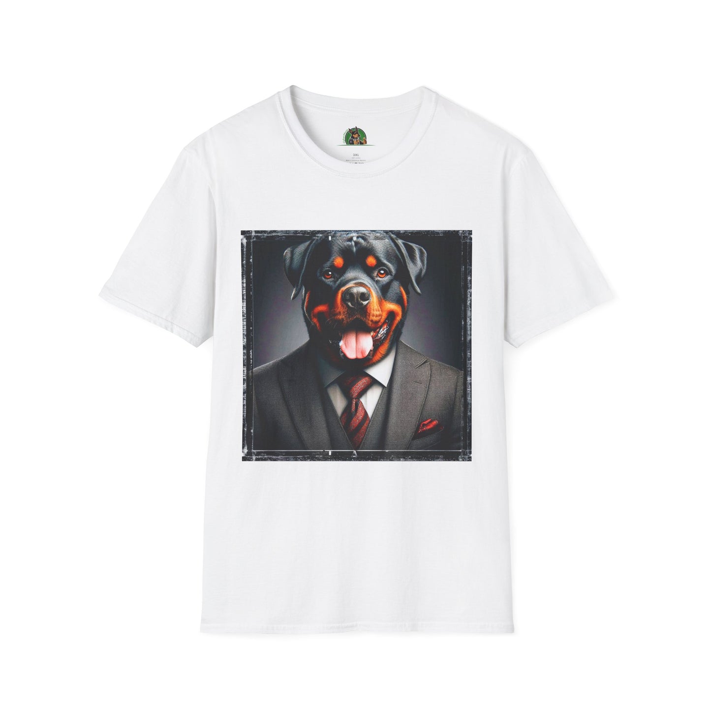 Rottweiler nice suit shirt T-Shirt Printify XS White