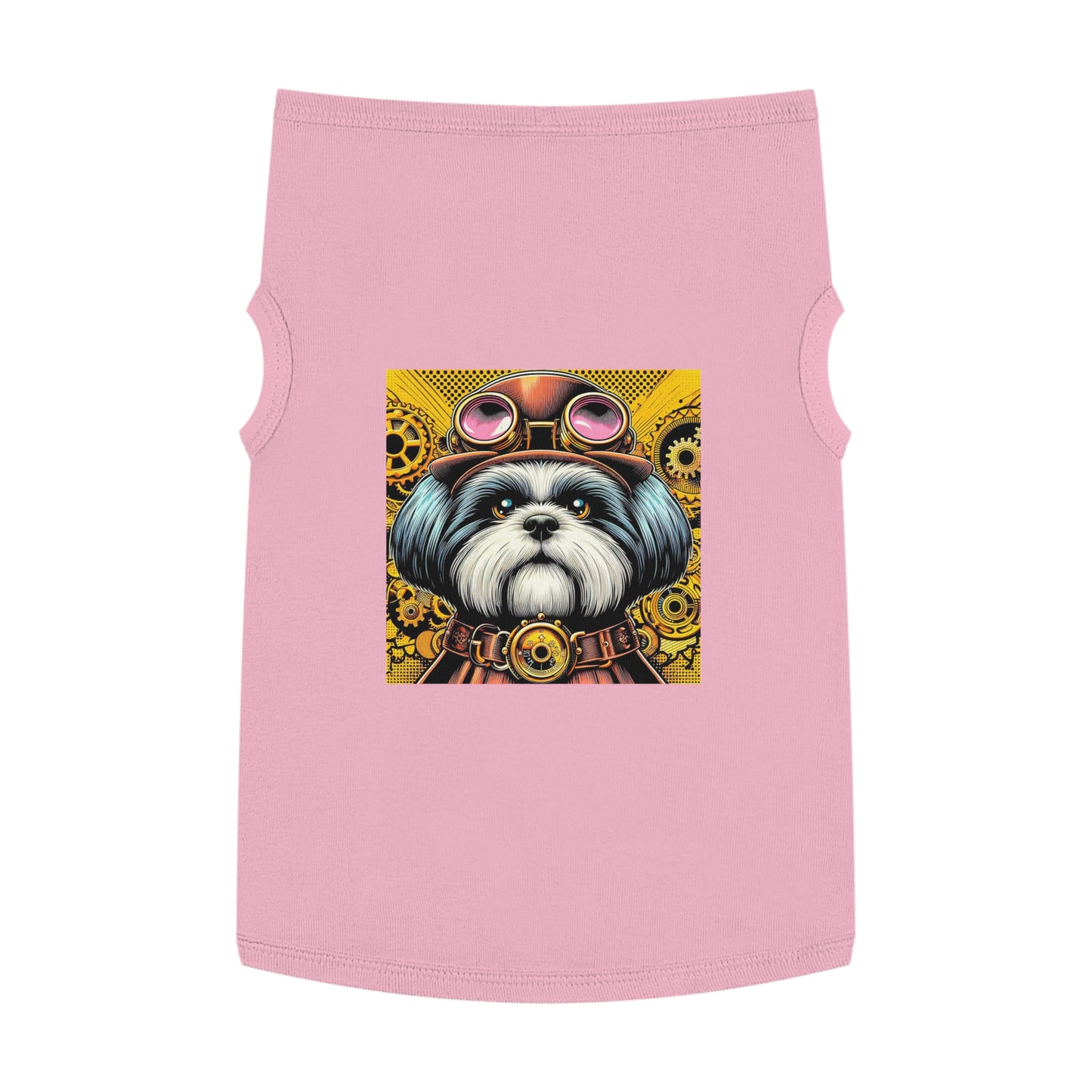 Shih Tzu steam punk cutie Pets Printify XL Pink