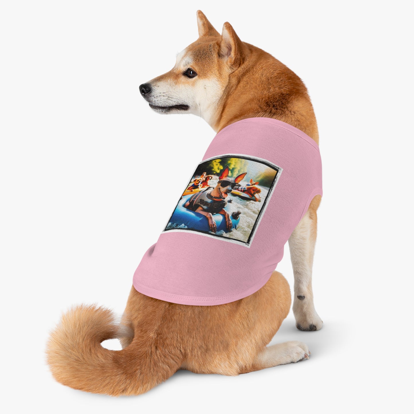 Mexican Hairless lake rafting shirt