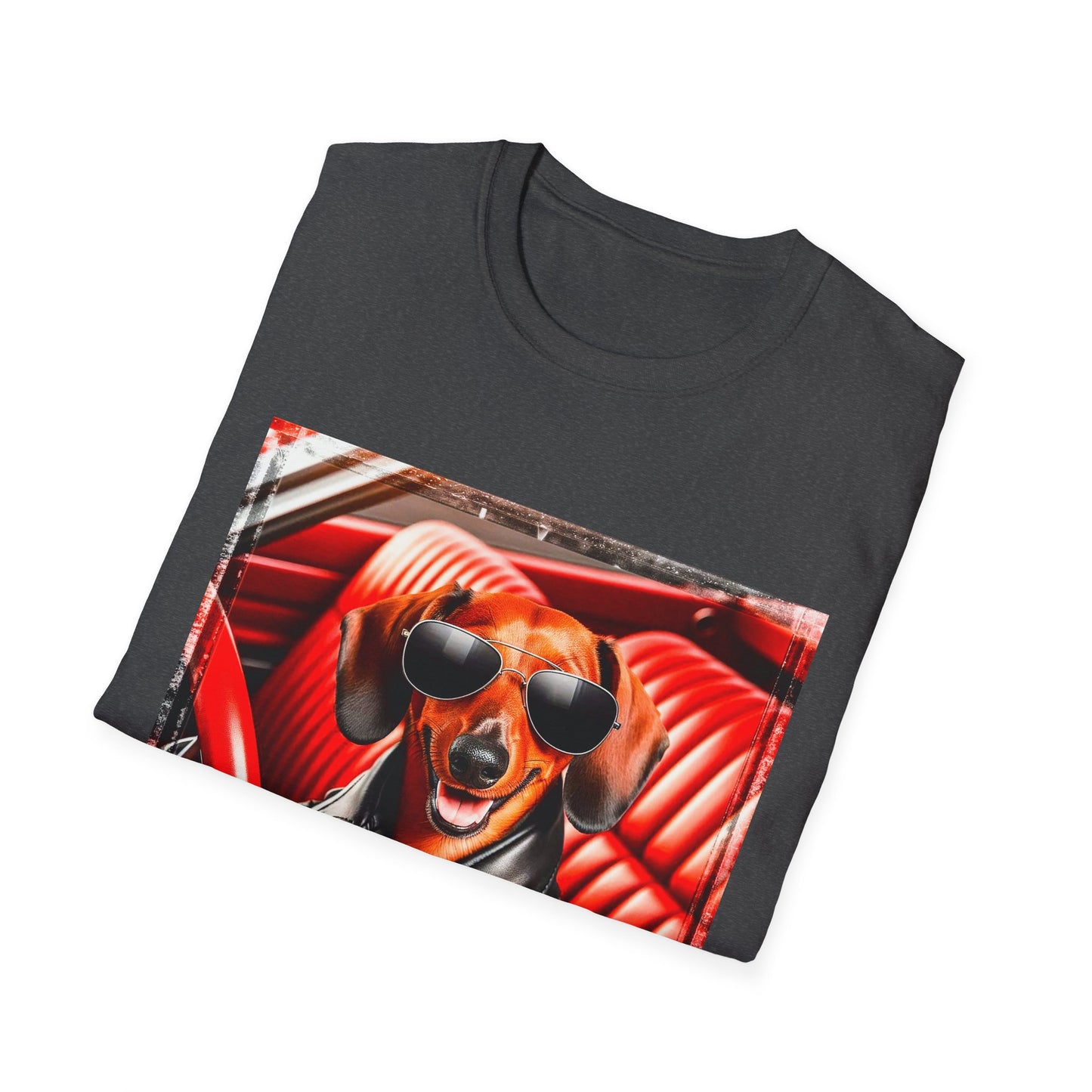 Wacky Dachshund grease lightning t shirt T-Shirt Printify