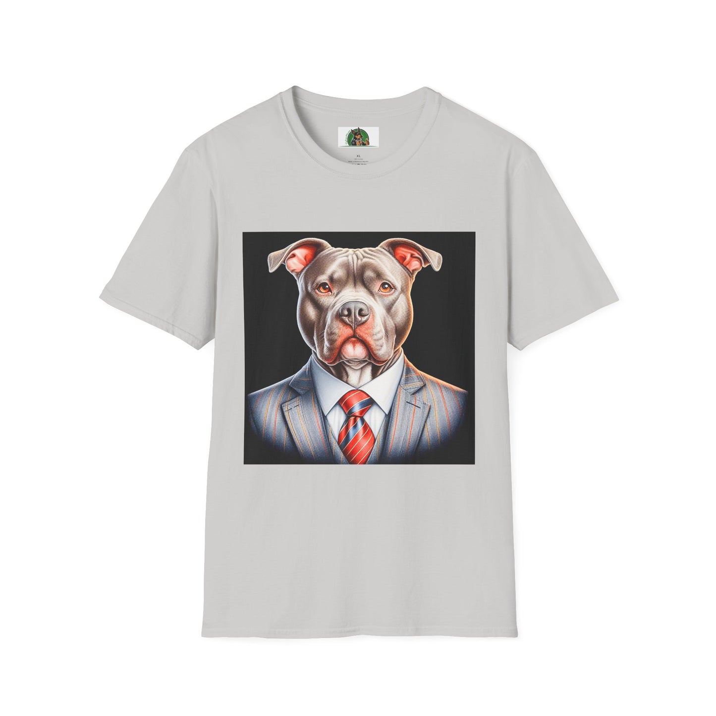 Pit Bull professional business man shirt T-Shirt Printify S Ice Grey