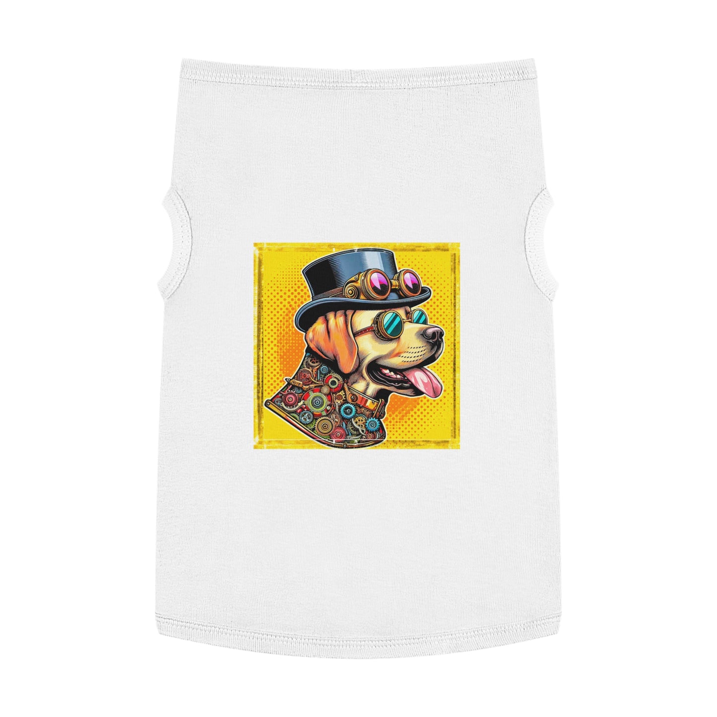 Labrador Retriever steam punk cutie Pets Printify XL White