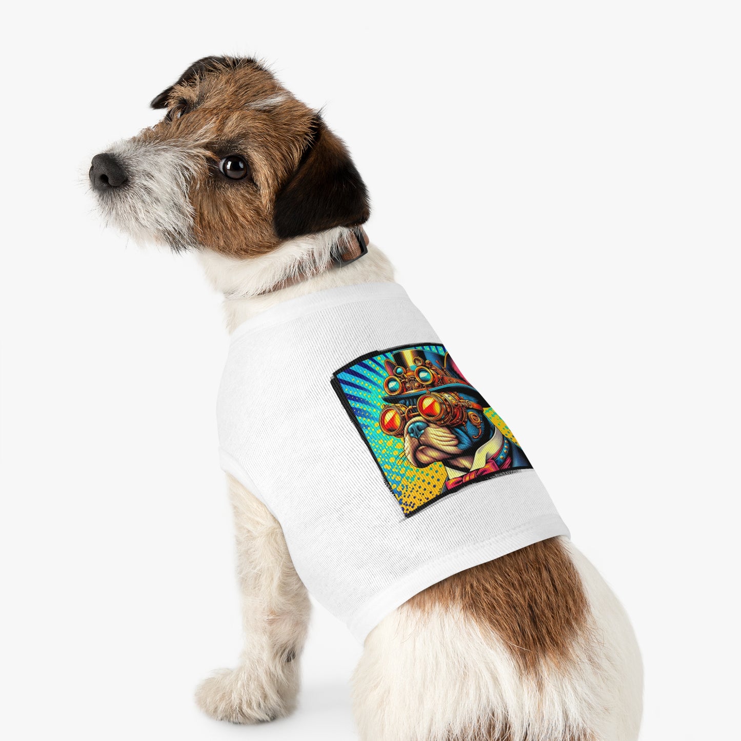 Pet Tank Top French Bulldog steampunk king t shirt Pets Printify