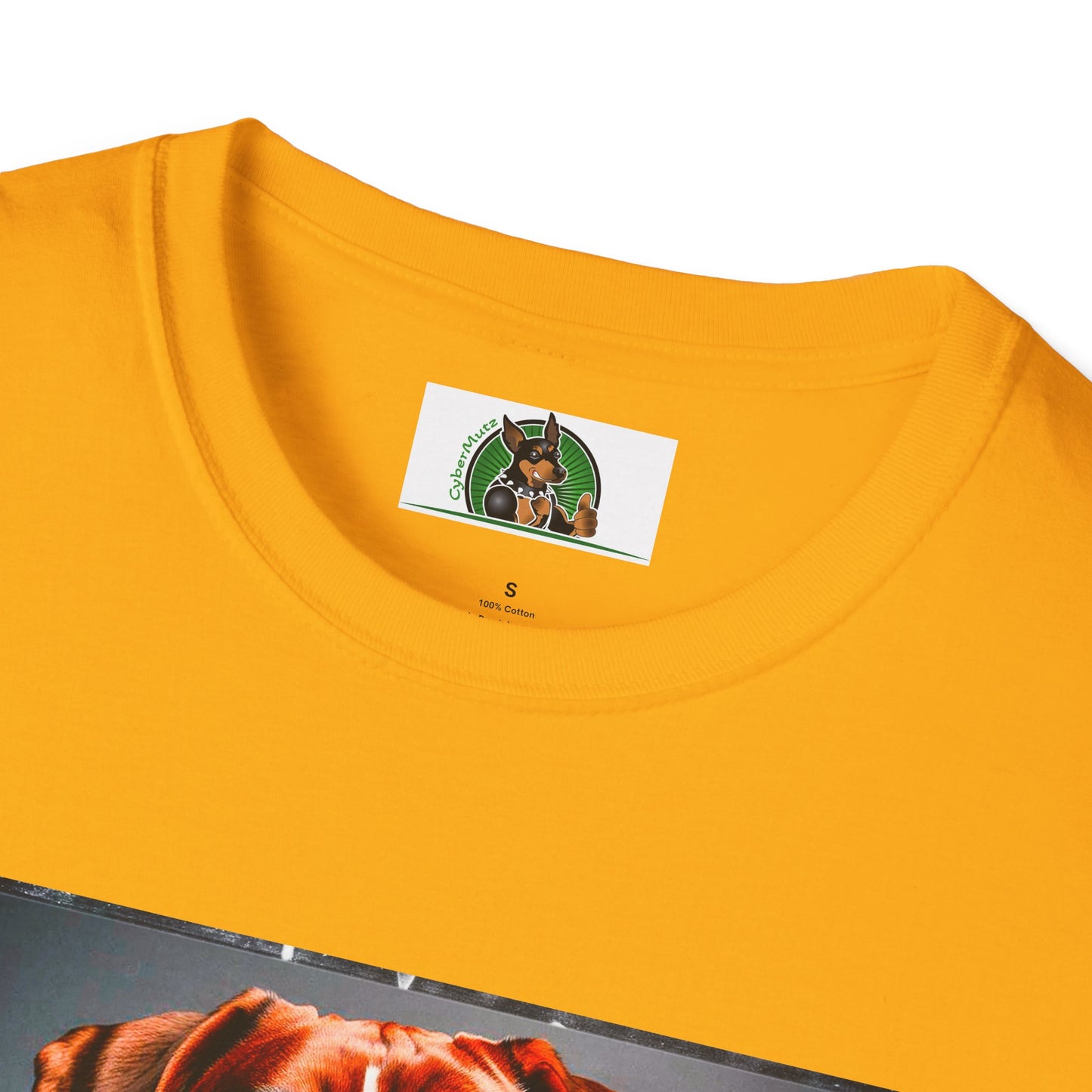 Boxer Dog Wearing Suit TShirt T-Shirt Printify