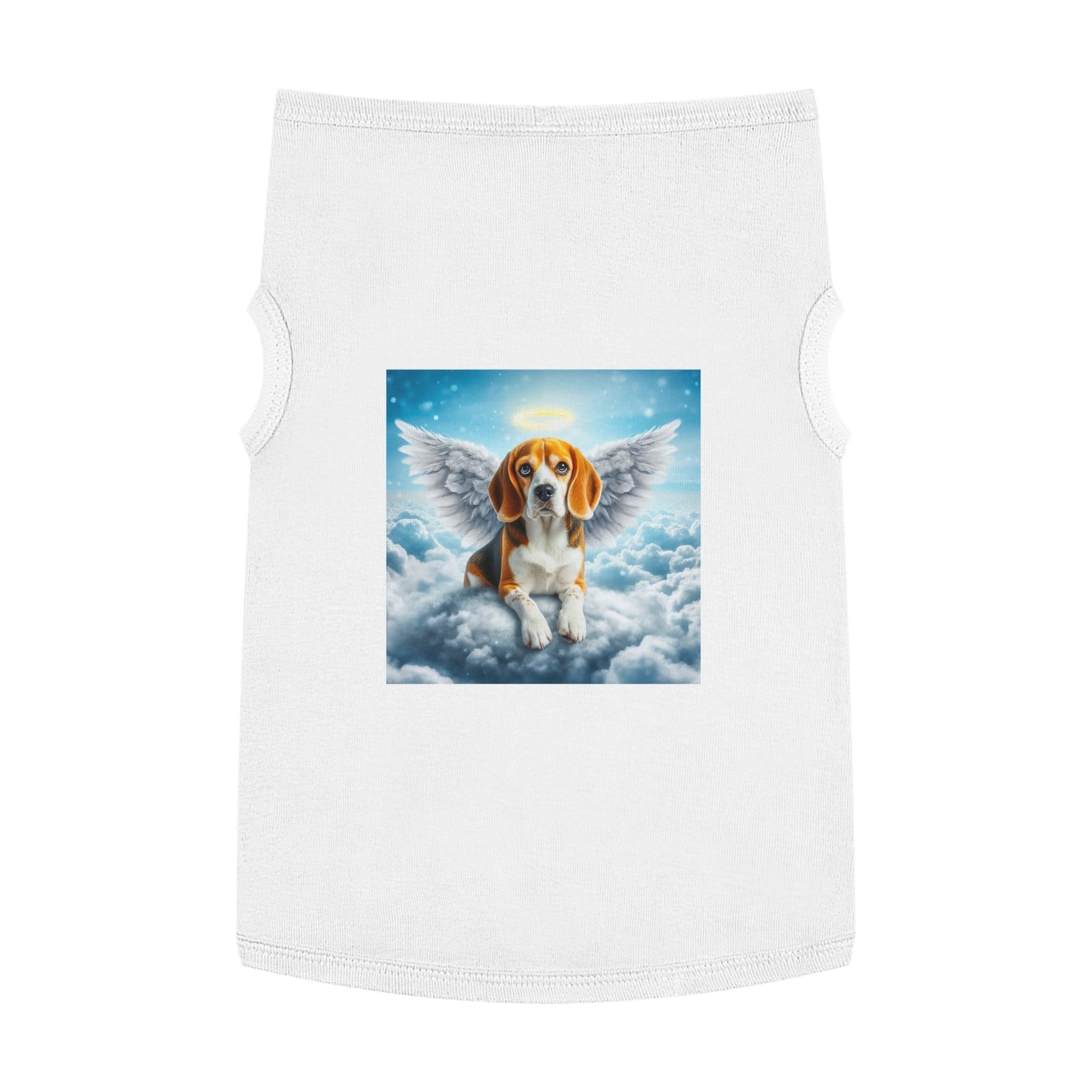Pet Tank Top Beagle Angel In Cloud Pets Printify