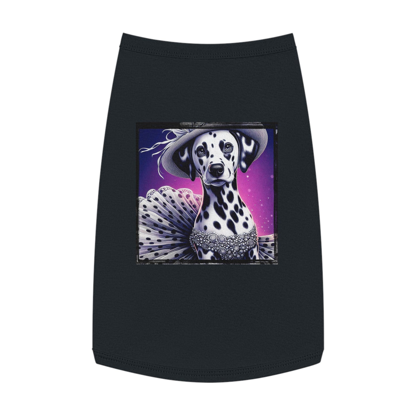 Pet Tank Top Dalmatian pretty in spots t shirt Pets Printify