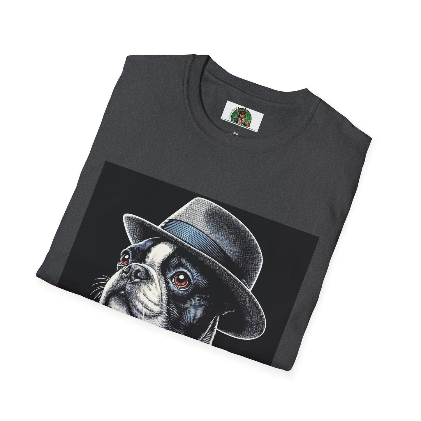 Boston Terrier Classy Dog In Suit Shirt T-Shirt Printify