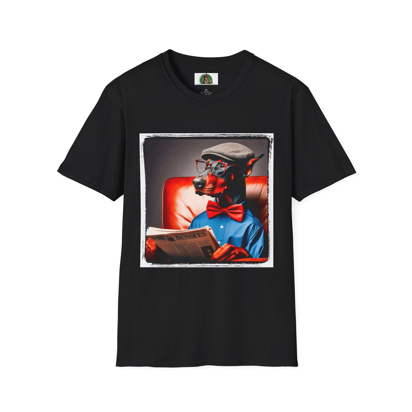 Doberman relax day t shirt T-Shirt Printify XS Black