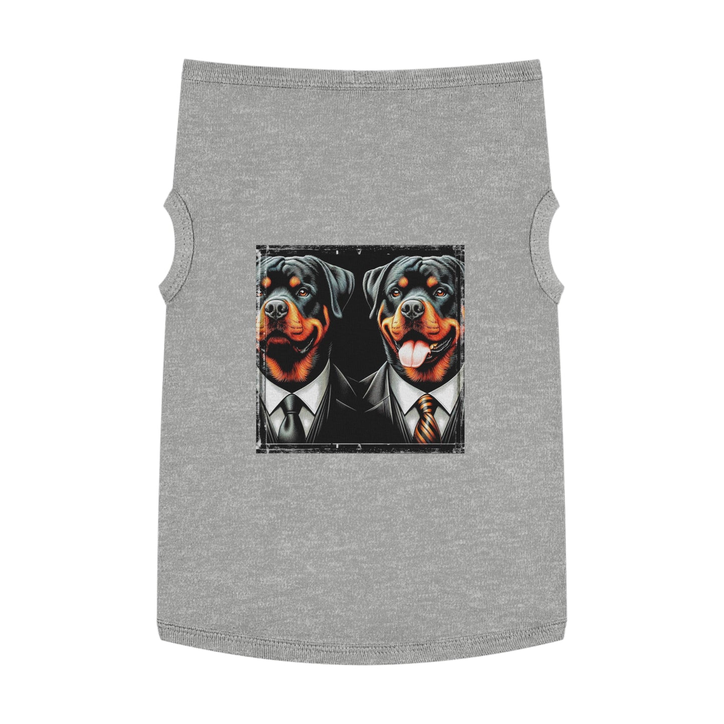 Pet Tank Top Rottie two suits Pets Printify XL Heather