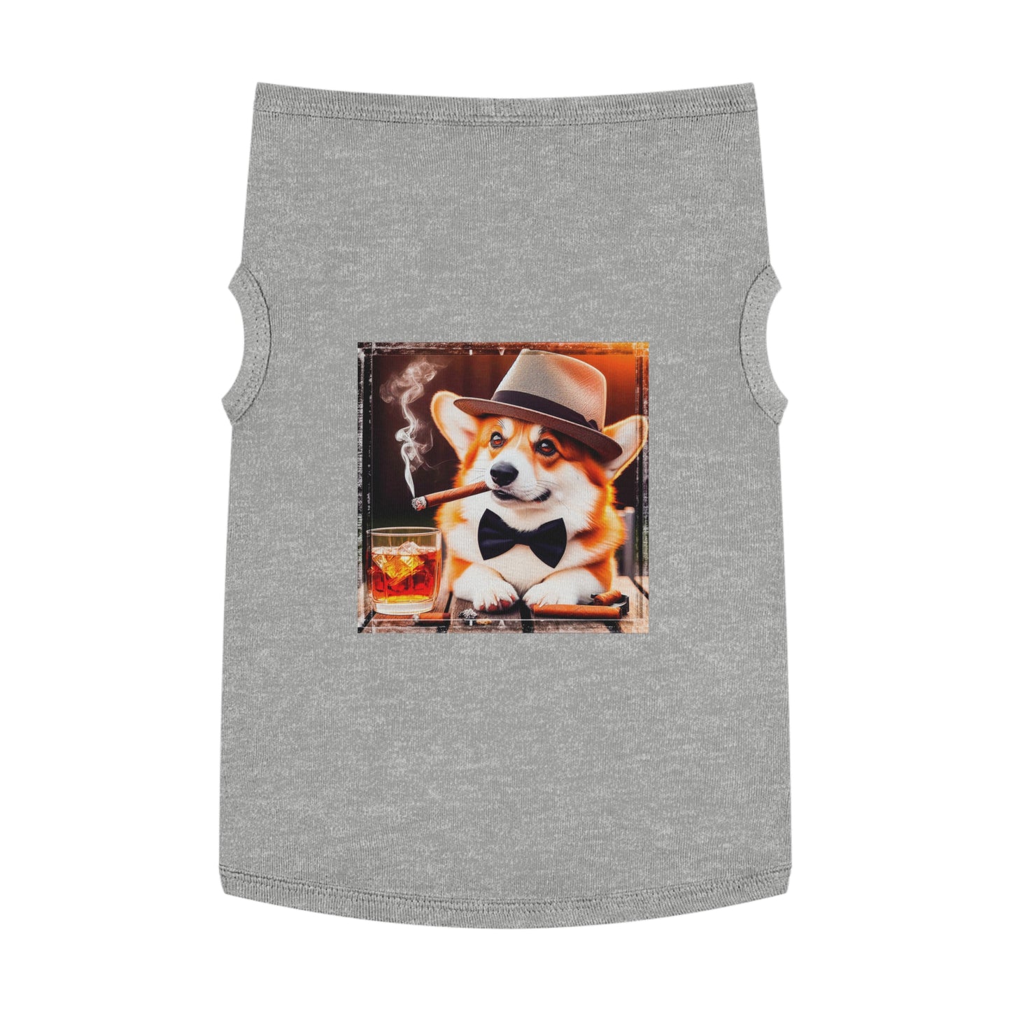 Pembroke Welsh Corgi cigars and whiskey Pets Printify XL Heather