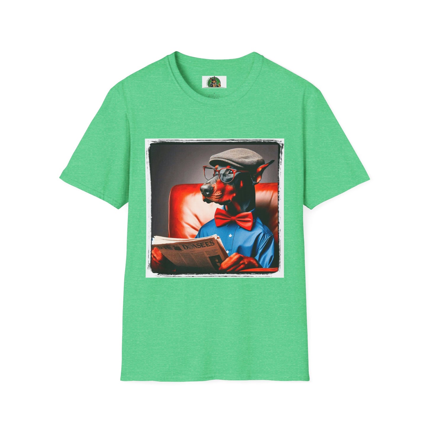 Doberman relax day t shirt T-Shirt Printify S Heather Irish Green