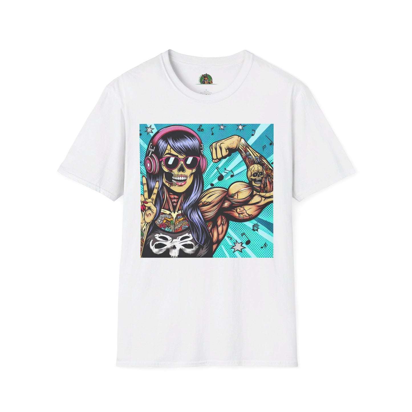 Zombie Girl T-Shirt Printify S White
