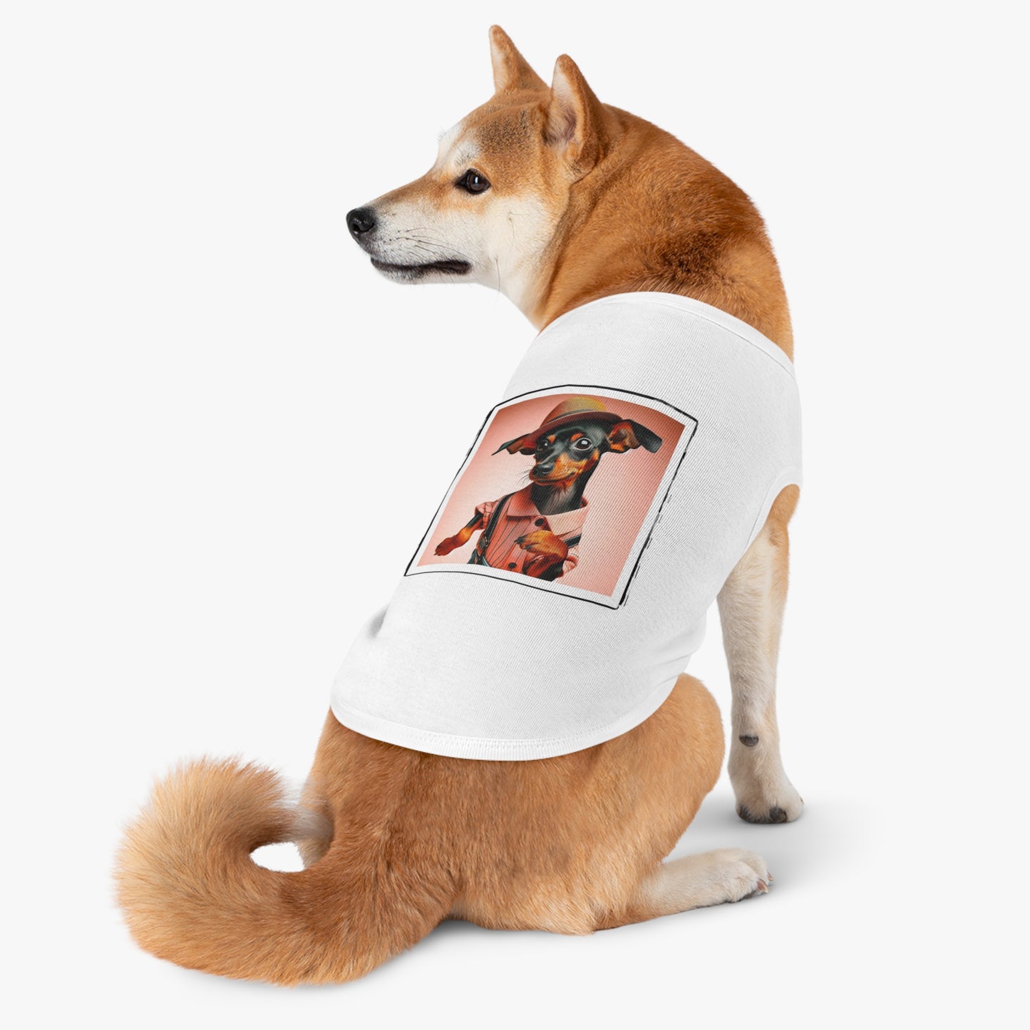 Dog Tank Top - Min Pin Tank Tops Pets Printify