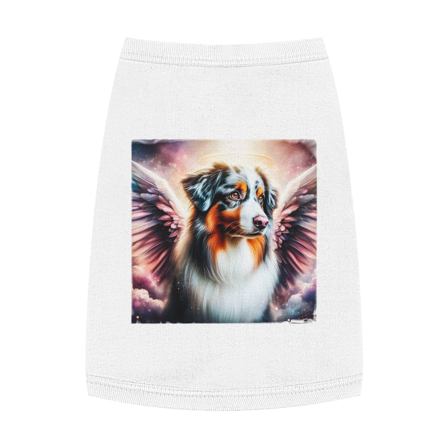Pet Tank Top Australian Shepherd Pets Printify M White