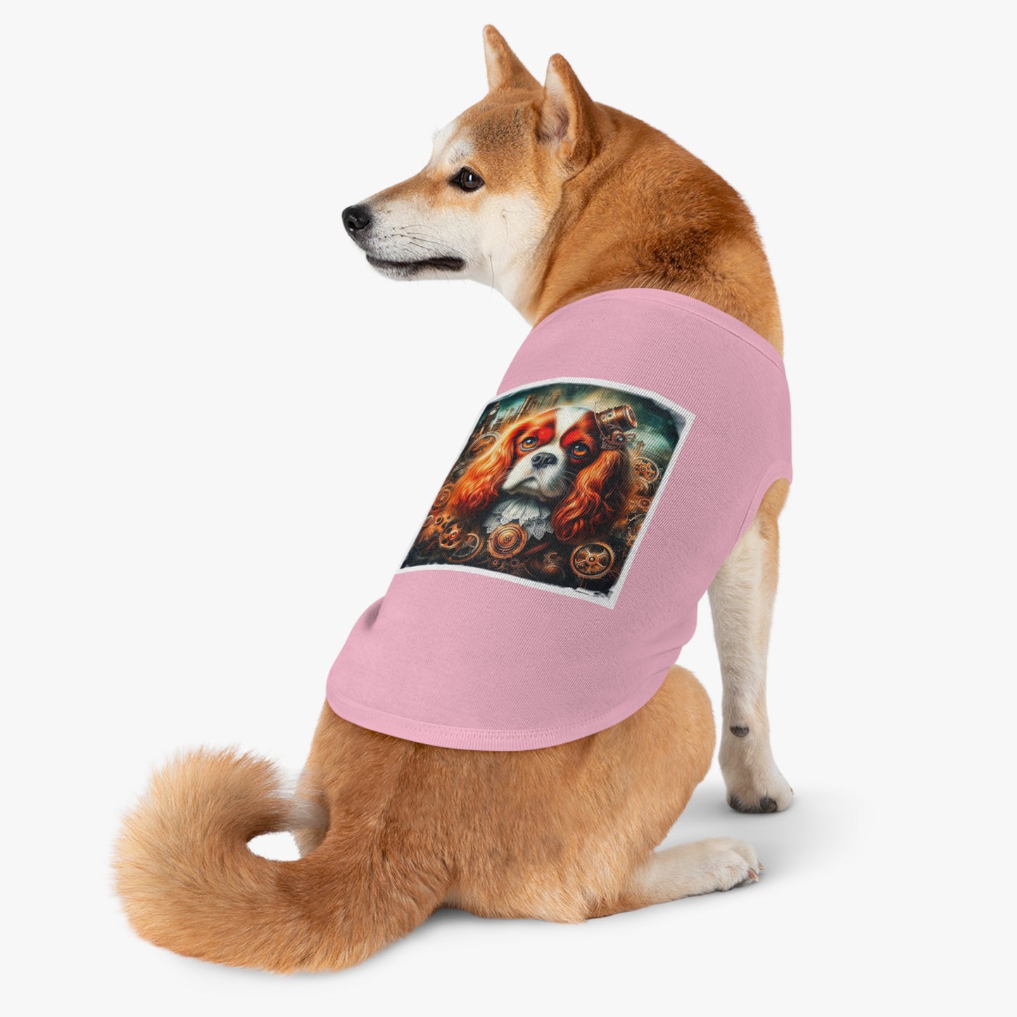 Pet Tank Top Cavalier King Charles Spaniel Steam Punk T Shirt