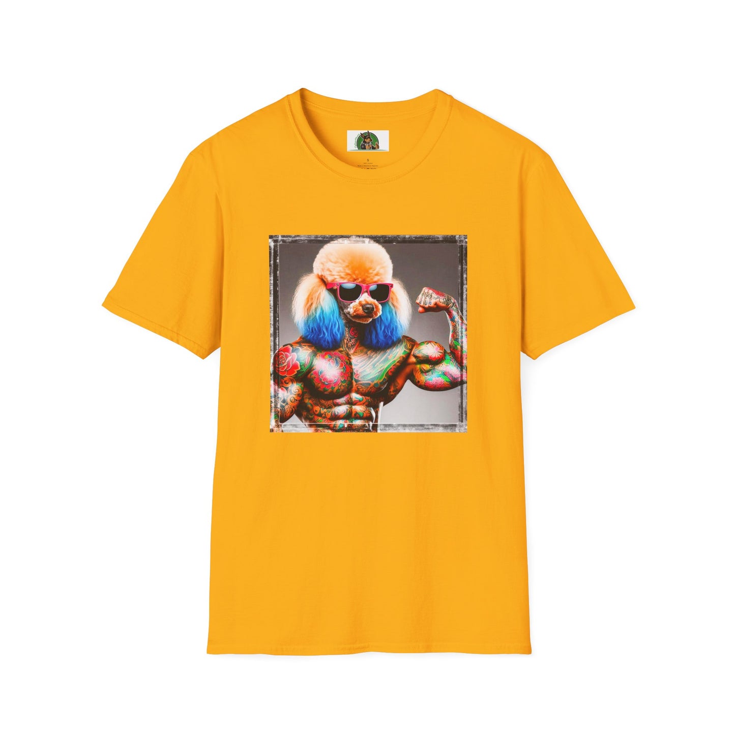 Poodle personal trainer shirt T-Shirt Printify S Gold