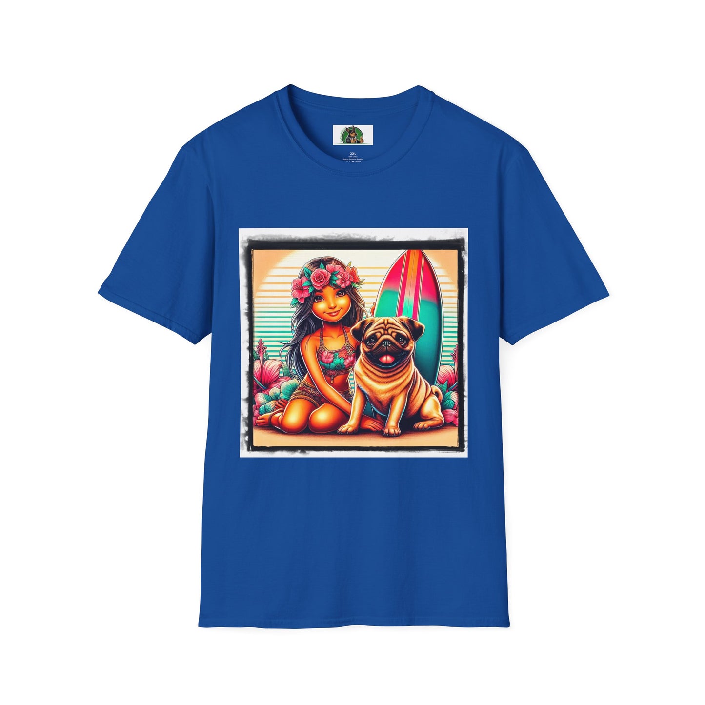 Pugs T-Shirt Printify XS Royal