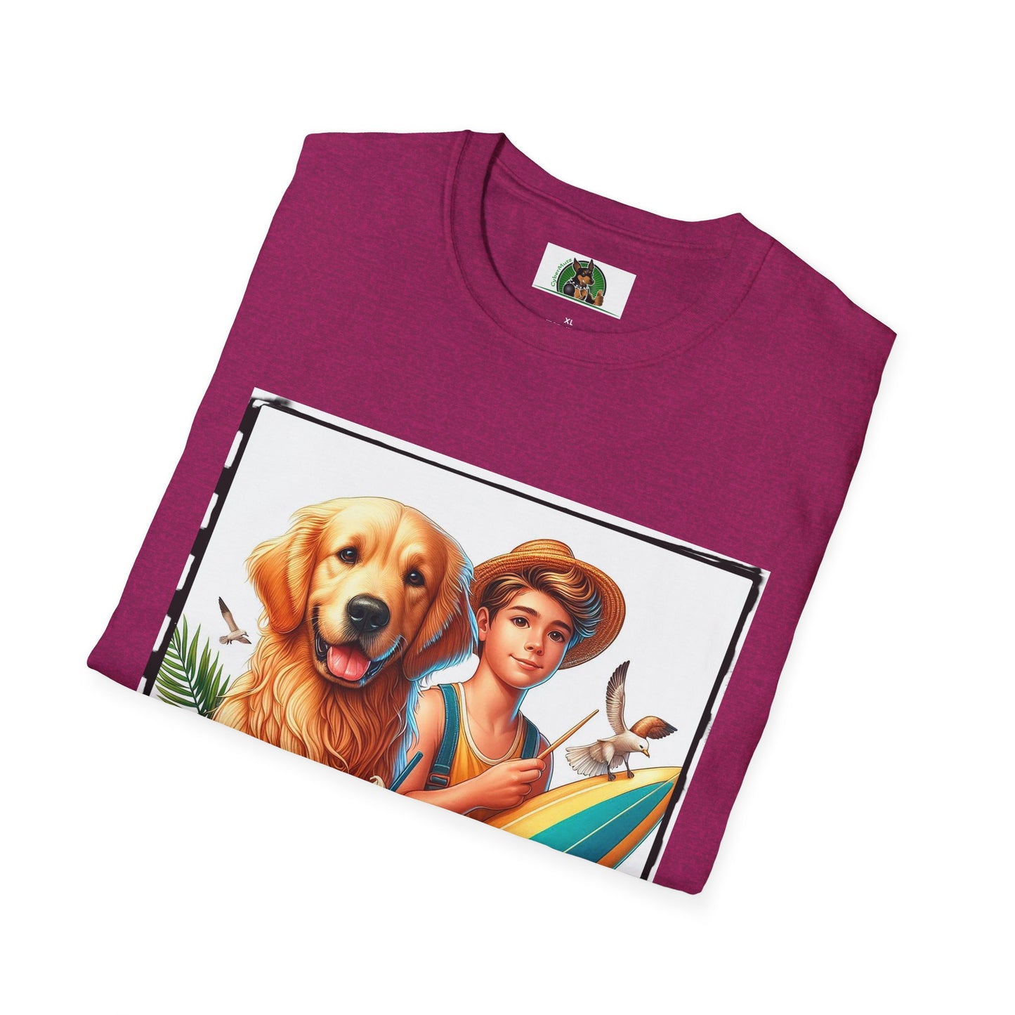 Golden Retriever boy and handsome puppy