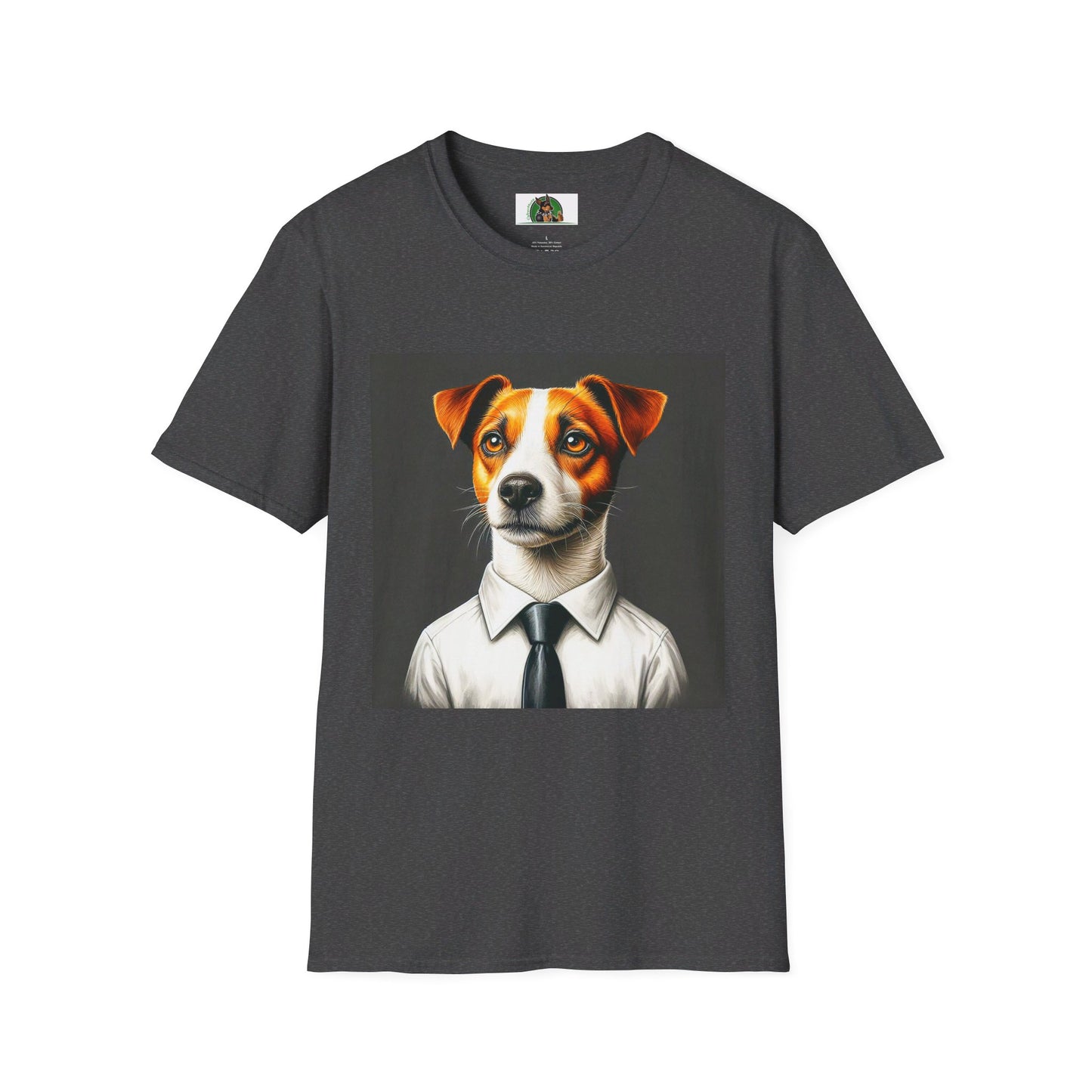 Jack Russell T-Shirt Printify S Dark Heather