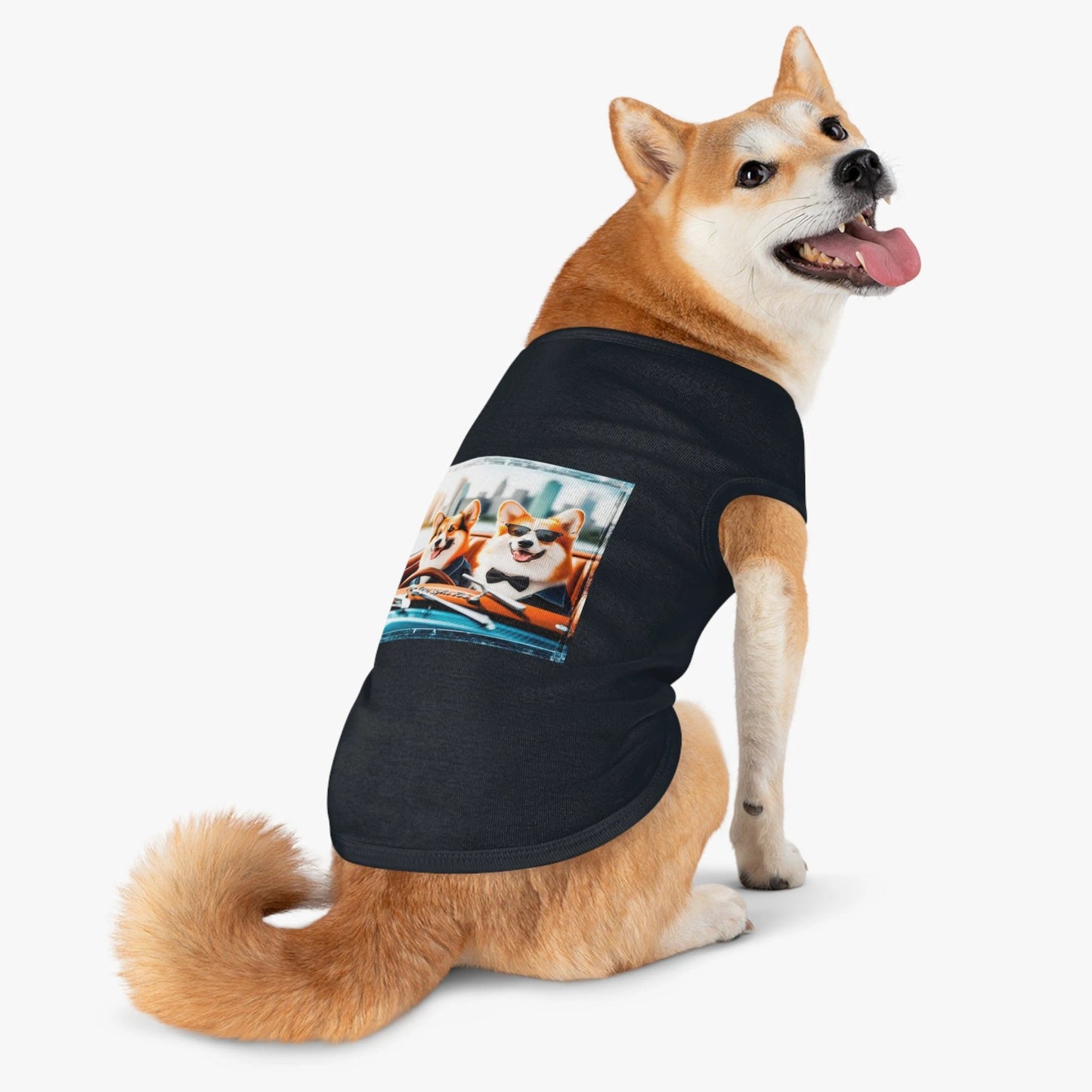Wacky Pet Tank Top Pembroke Welsh Corgi Pets Printify