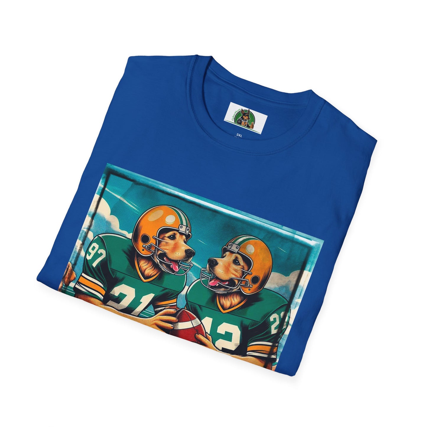 Golden Retriever football friends shirt T-Shirt Printify