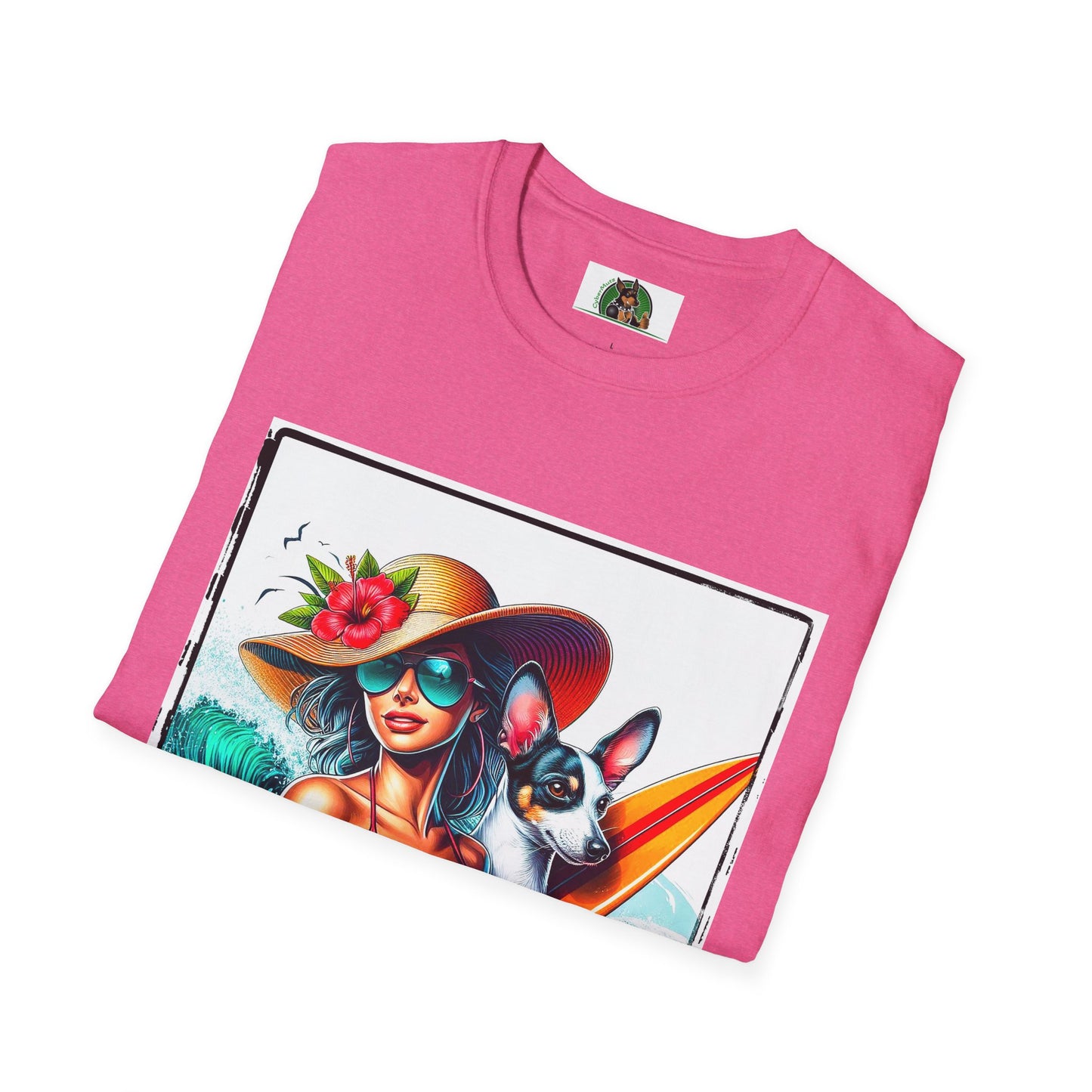 Rat Terrier T-Shirt girl and puppy