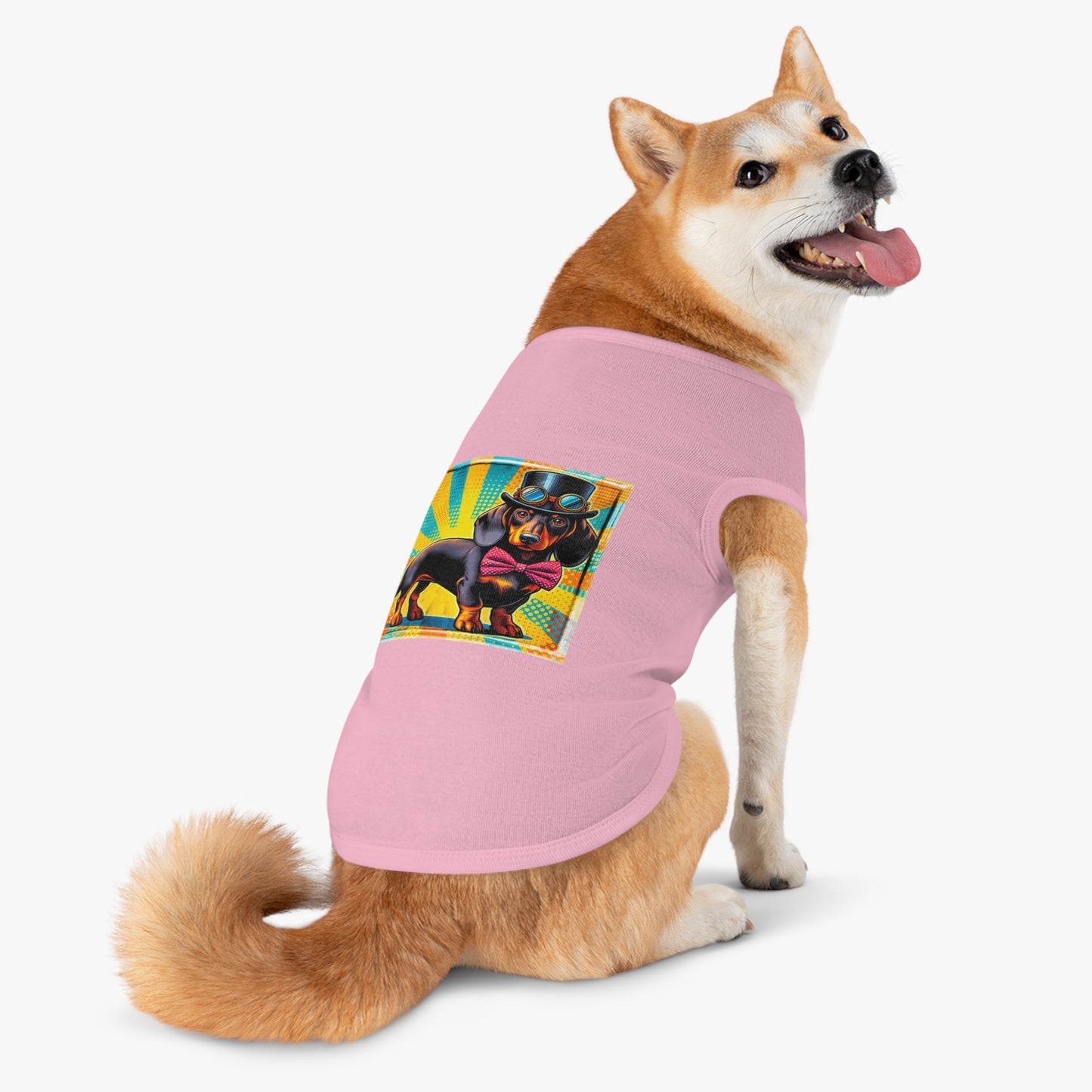 Pet Tank Top Dachshund colorful steampunk t shirt