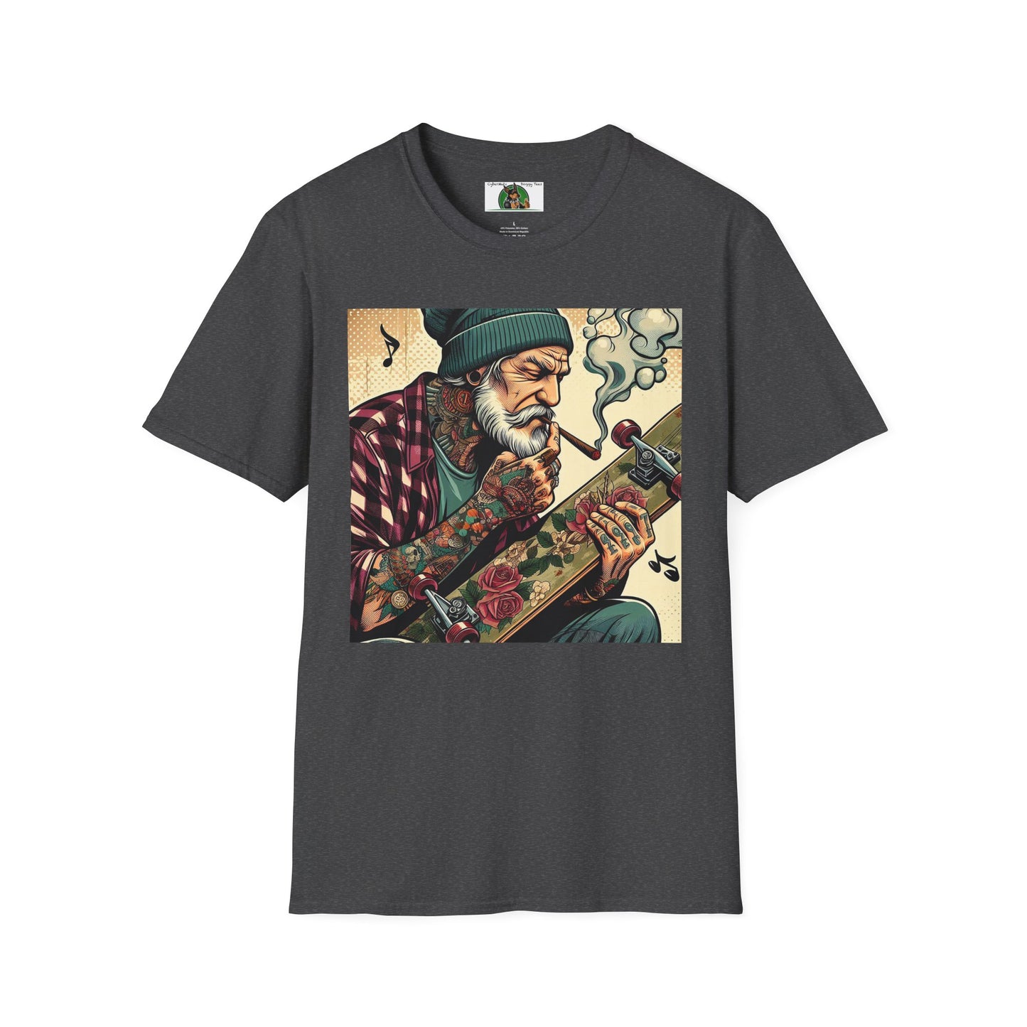 Wacky Skater Dude T-Shirt Printify Dark Heather S