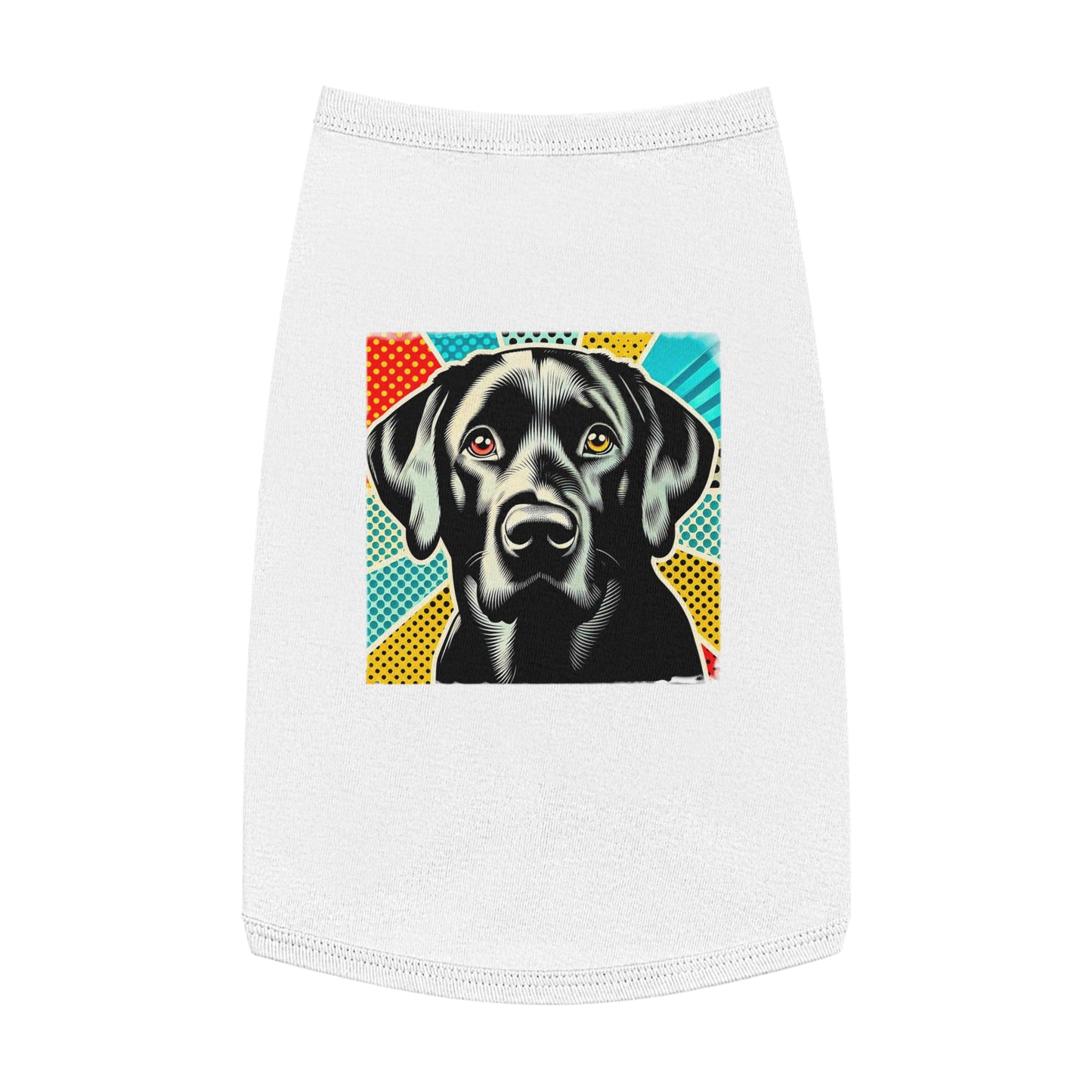 Labrador Retriever colorful comic shirt Pets Printify L White