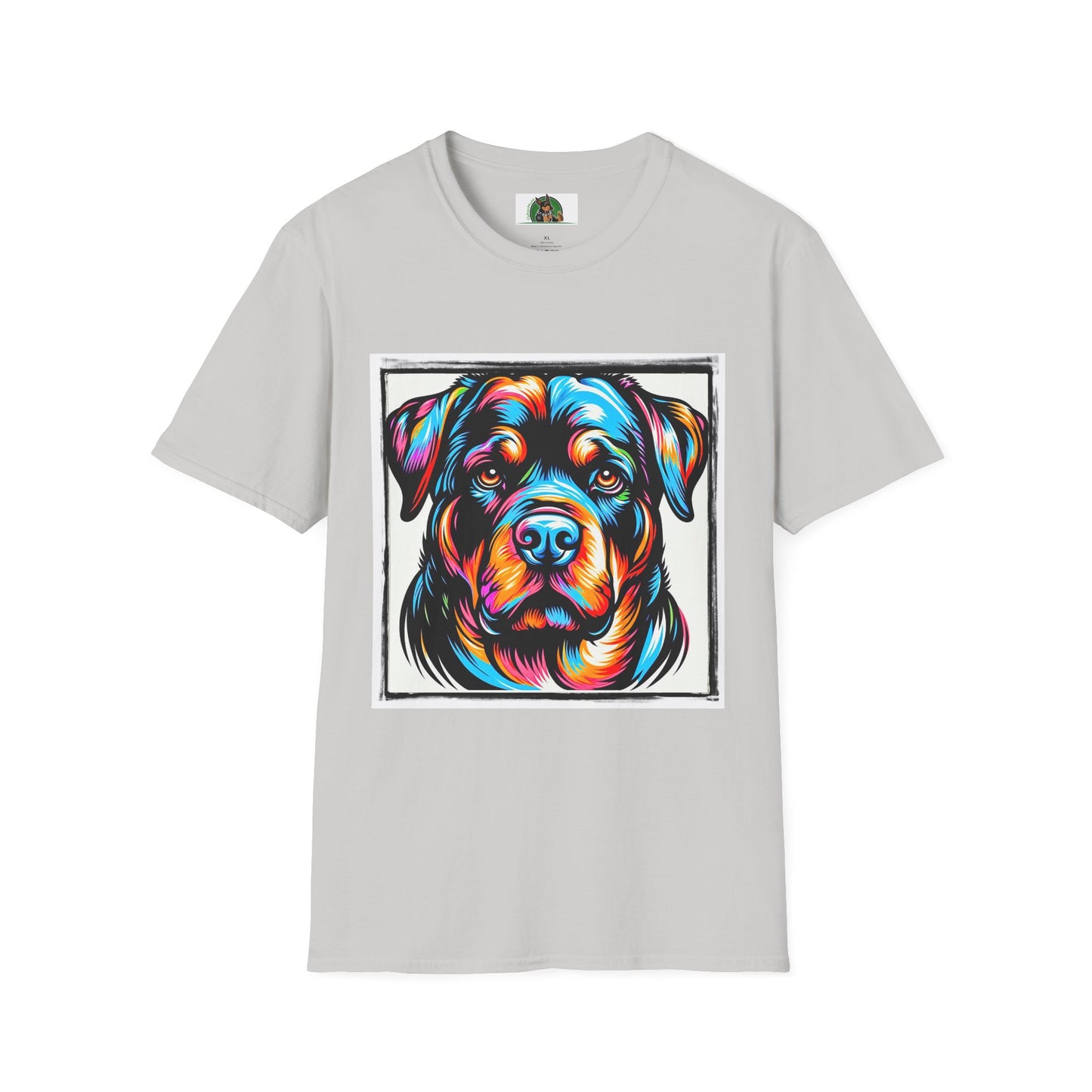 Rottweiler handsome dog shirt T-Shirt Printify S Ice Grey