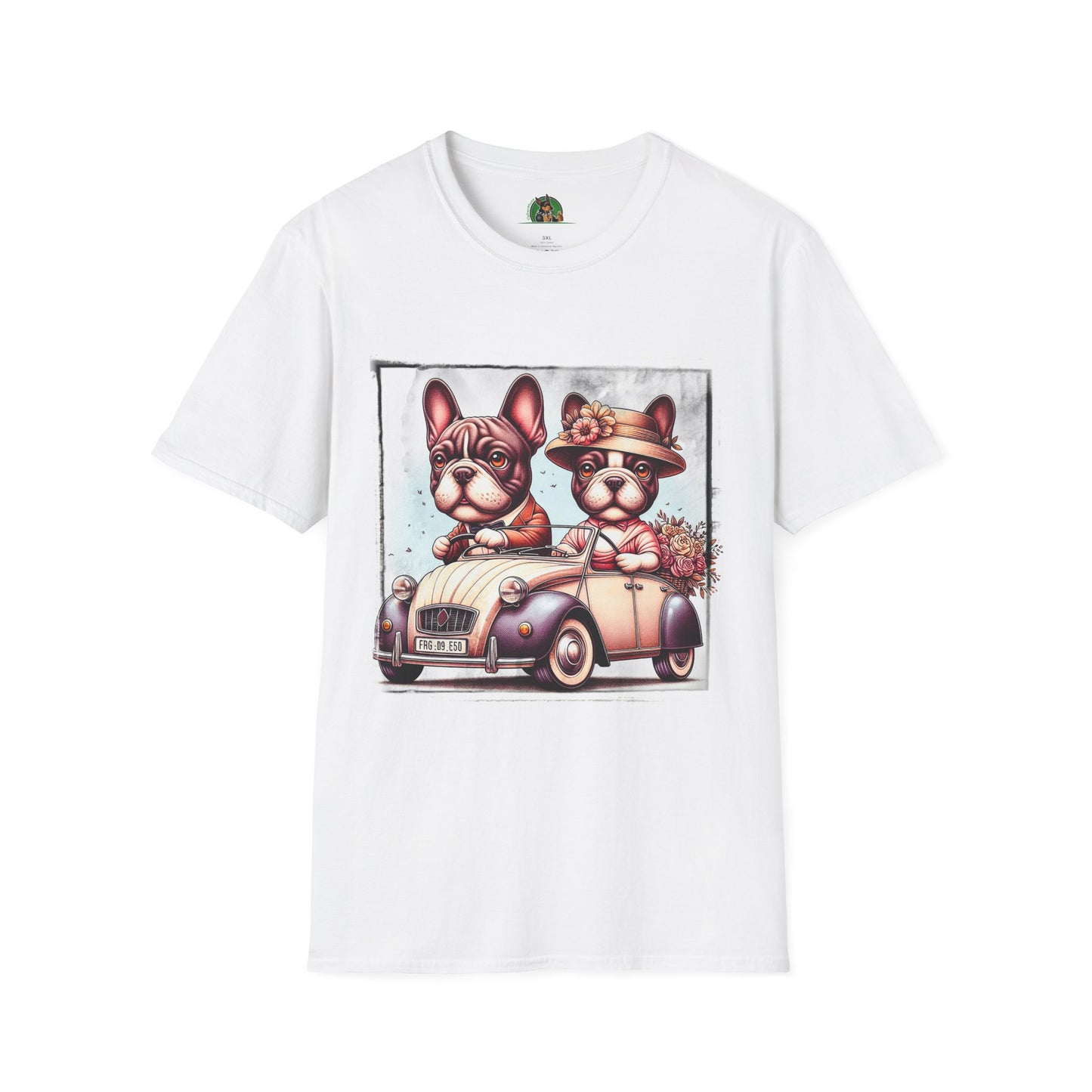 Wacky French Bulldog T-Shirt Printify XS White