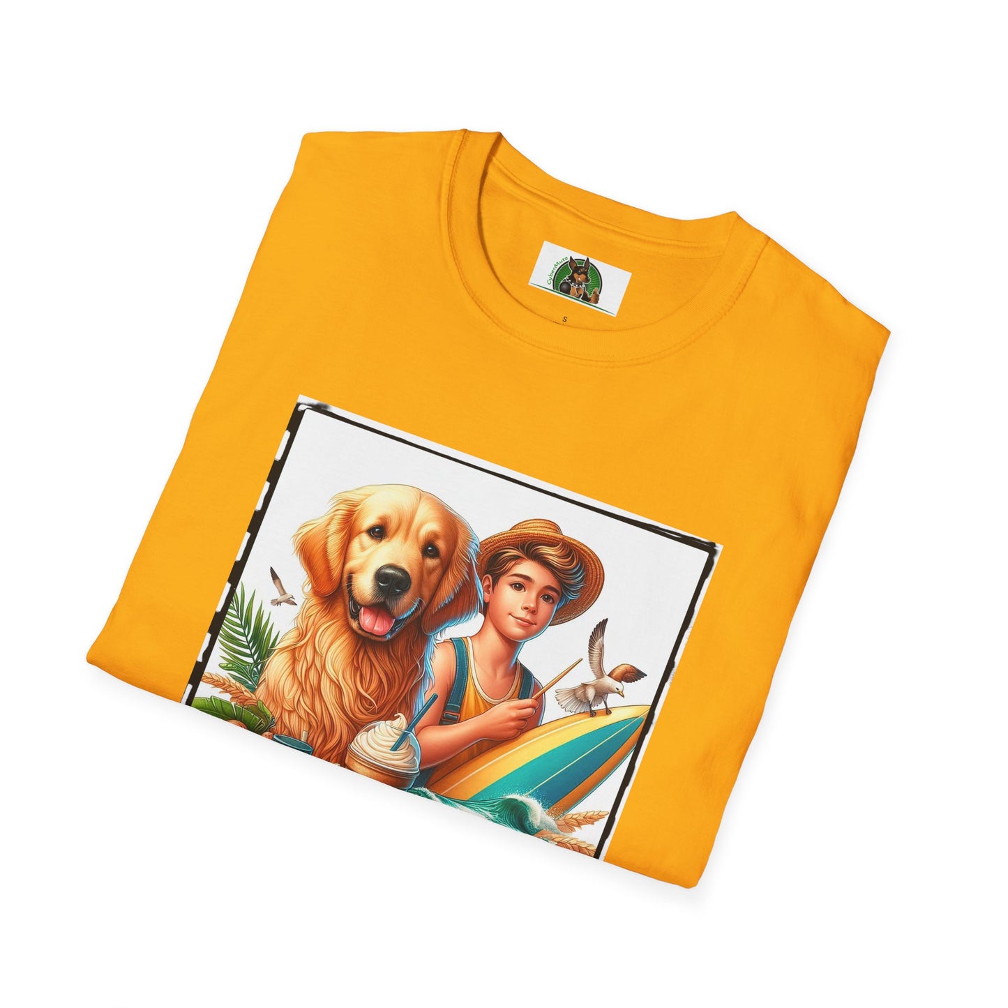 Golden Retriever boy and handsome puppy